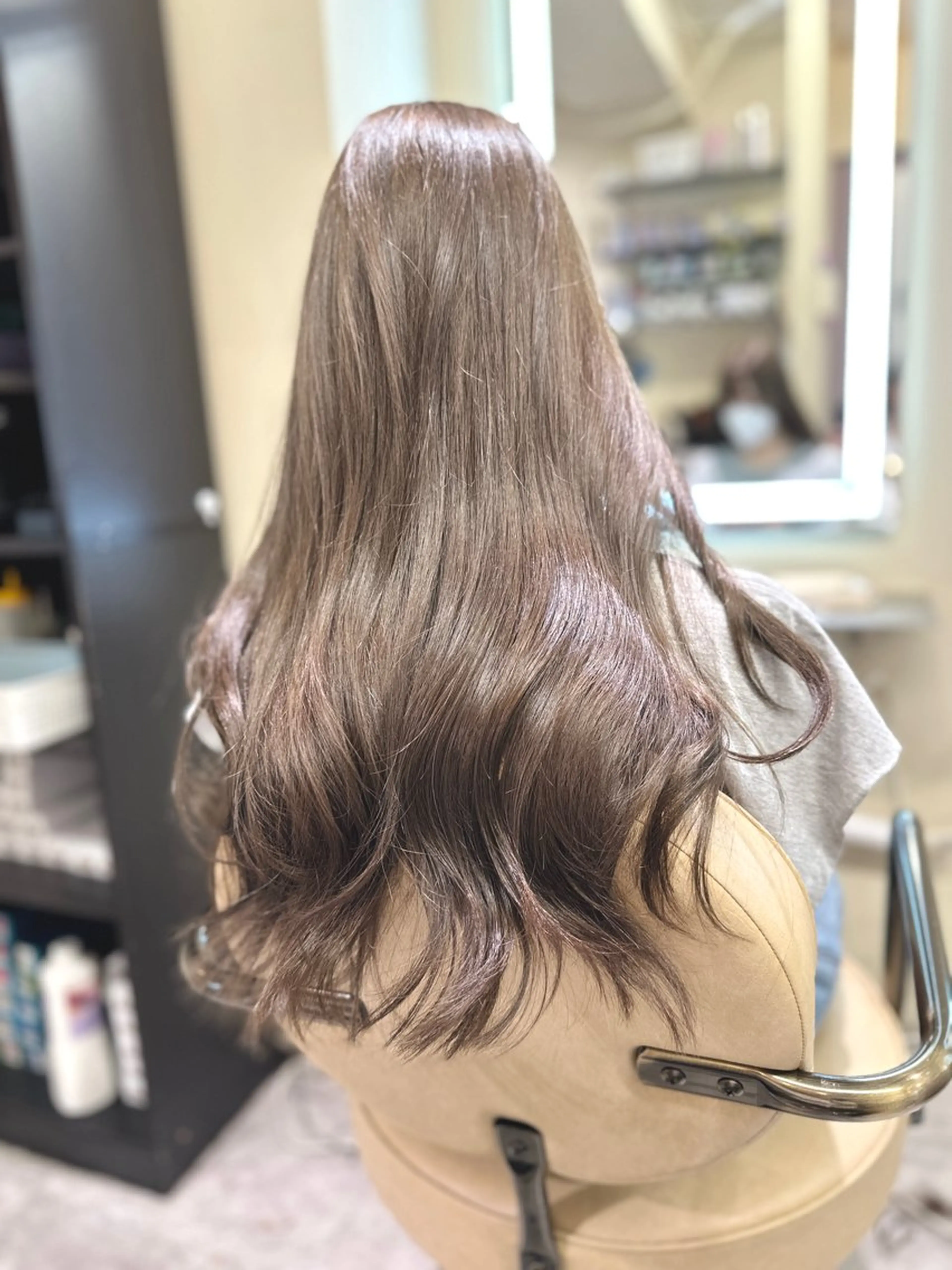 ロング カラー アディクシーカラー バレイヤージュ ブリーチ デザインカラー ダブルカラー カット ヘアカラー トリートメント レイヤーカット nude ヘア大和のヘアスタイル