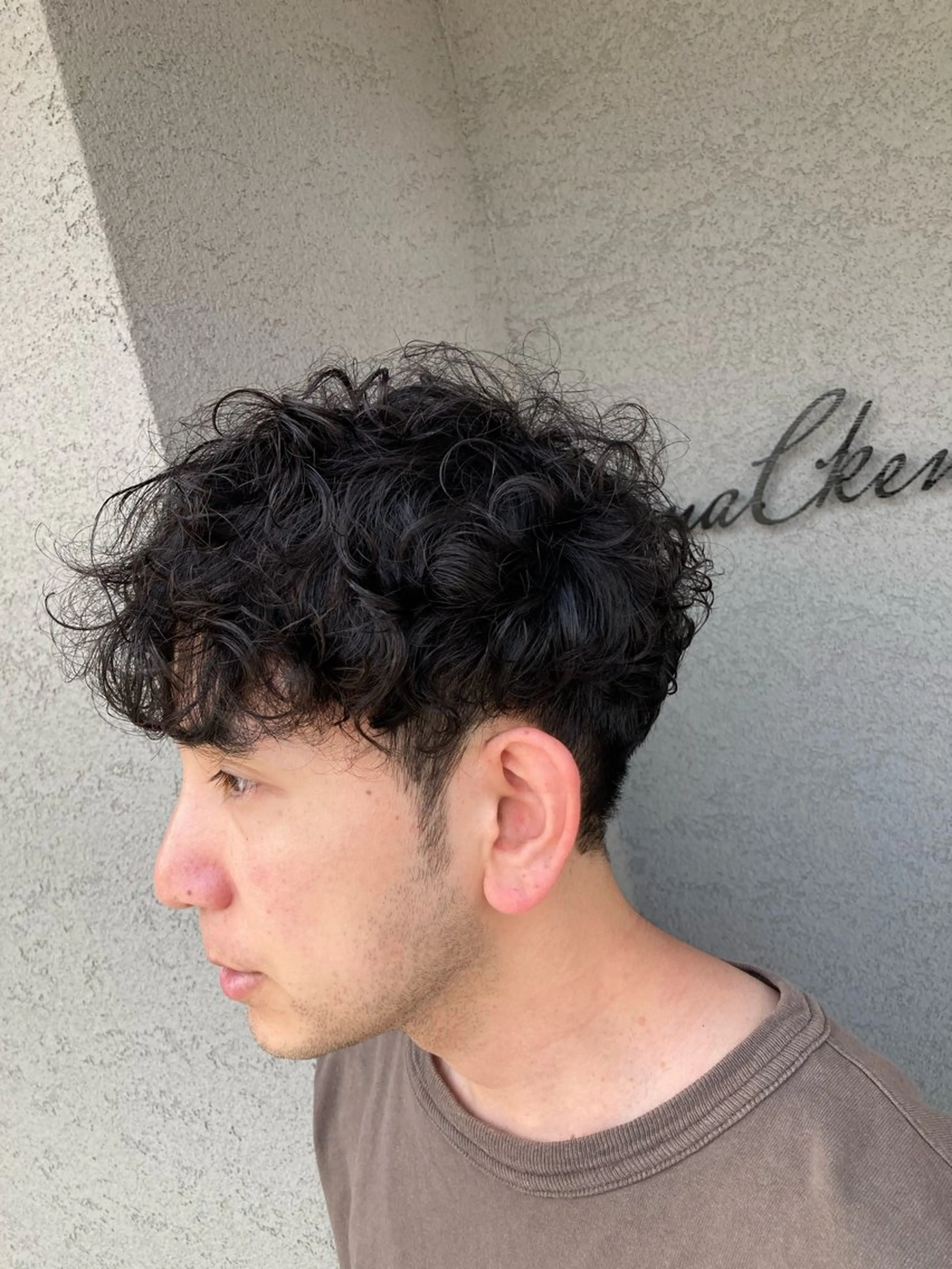 ショート パーマ メンズ カット パーマ maCken所属・松本　友佑 maCkenのヘアスタイル