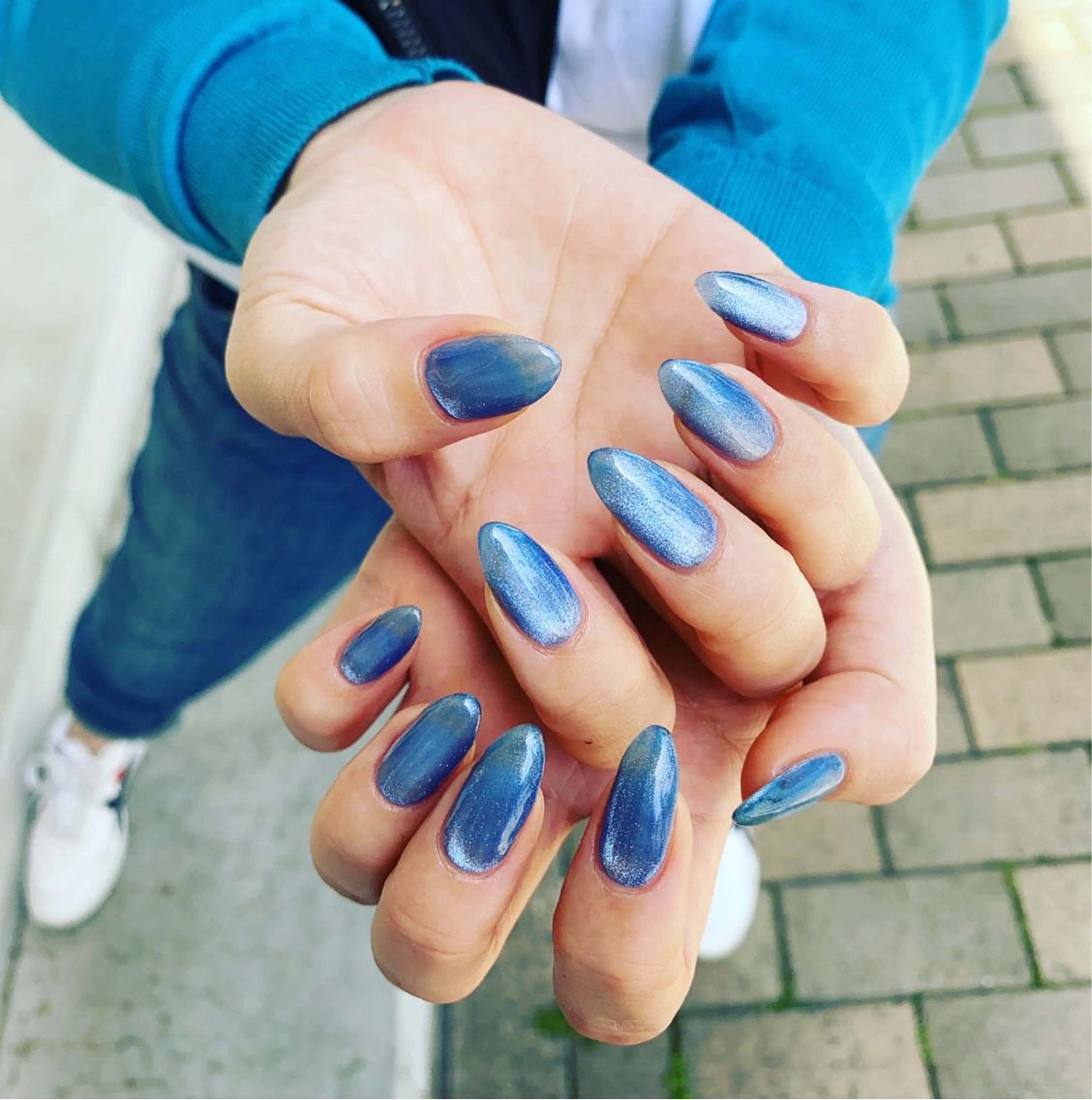 ネイル マグネットネイル ワンカラーネイル ハンドネイル フットネイル ハンドケア nail salon  AlgeTy所属・✴︎:.｡. MAKI.｡.:✴︎のネイルデザイン