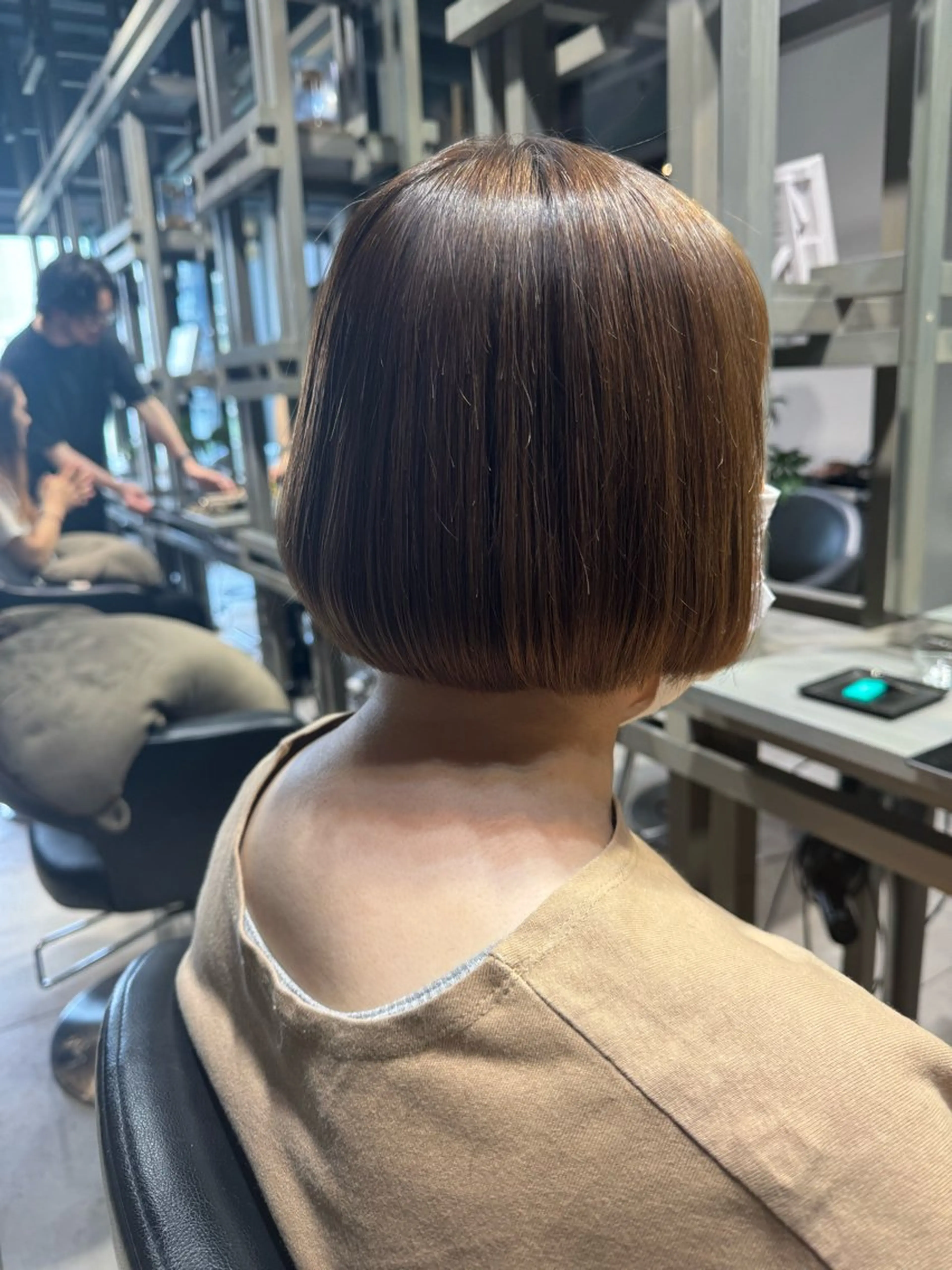 ミディアム パーマ 縮毛矯正 ストレートパーマ カット 縮毛矯正 トリートメント Dxxxx III所属・女性目線の大人 メンズ*Ayakaのヘアスタイル