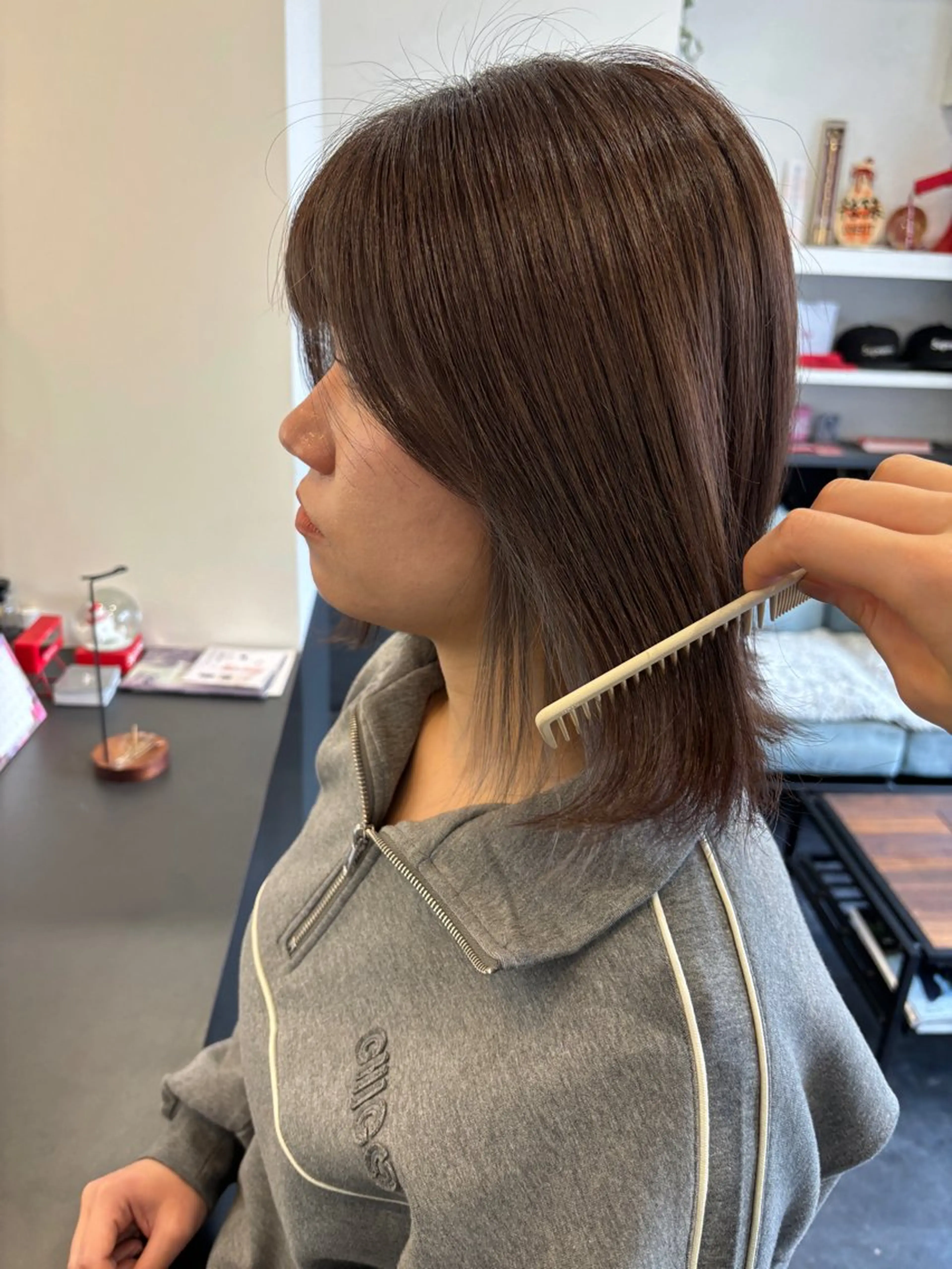カラー ヘアカラー トリートメント miri.. yukinaのヘアスタイル