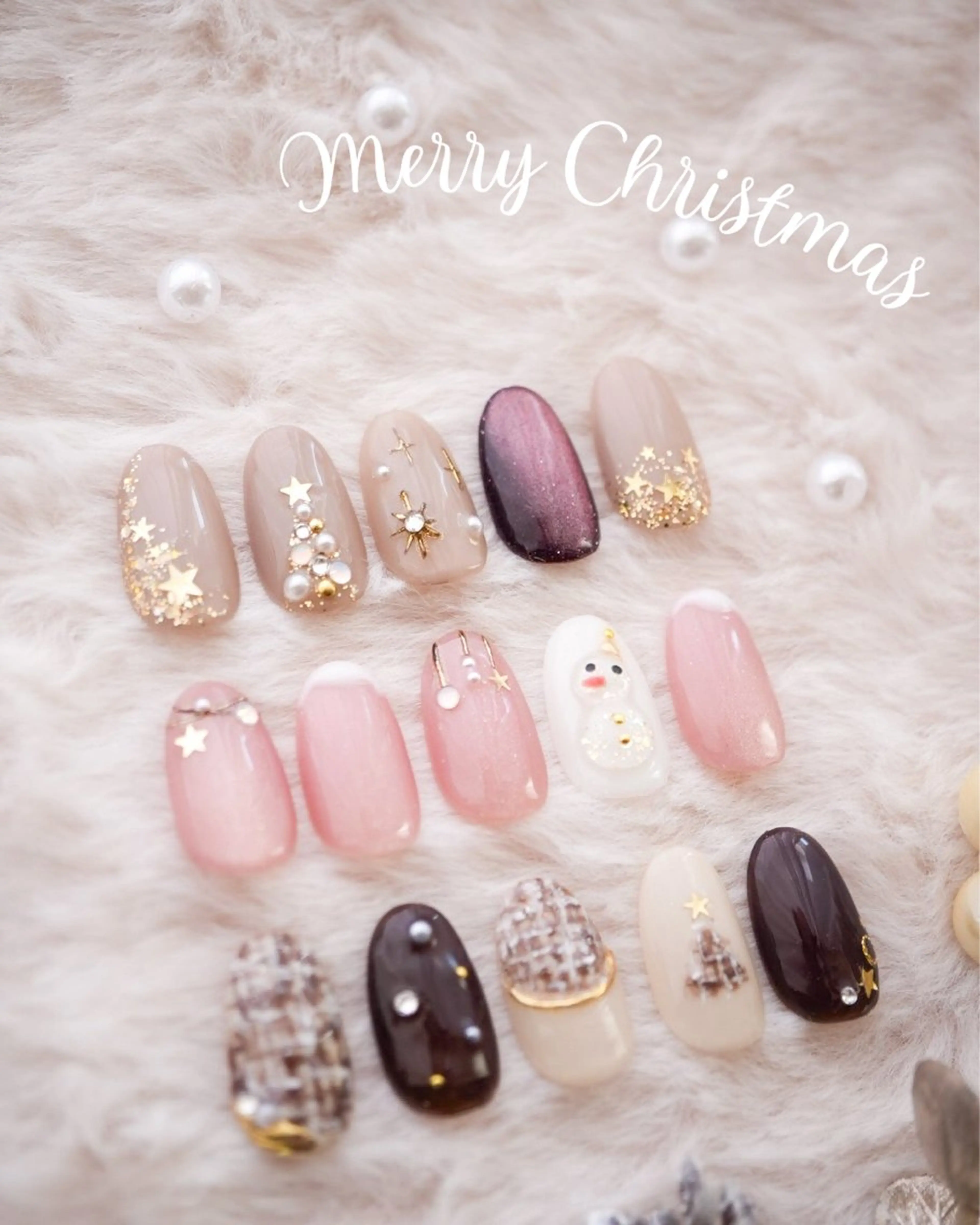 ネイル 冬ネイル クリスマス nail&aroma mulet.のネイルデザイン
