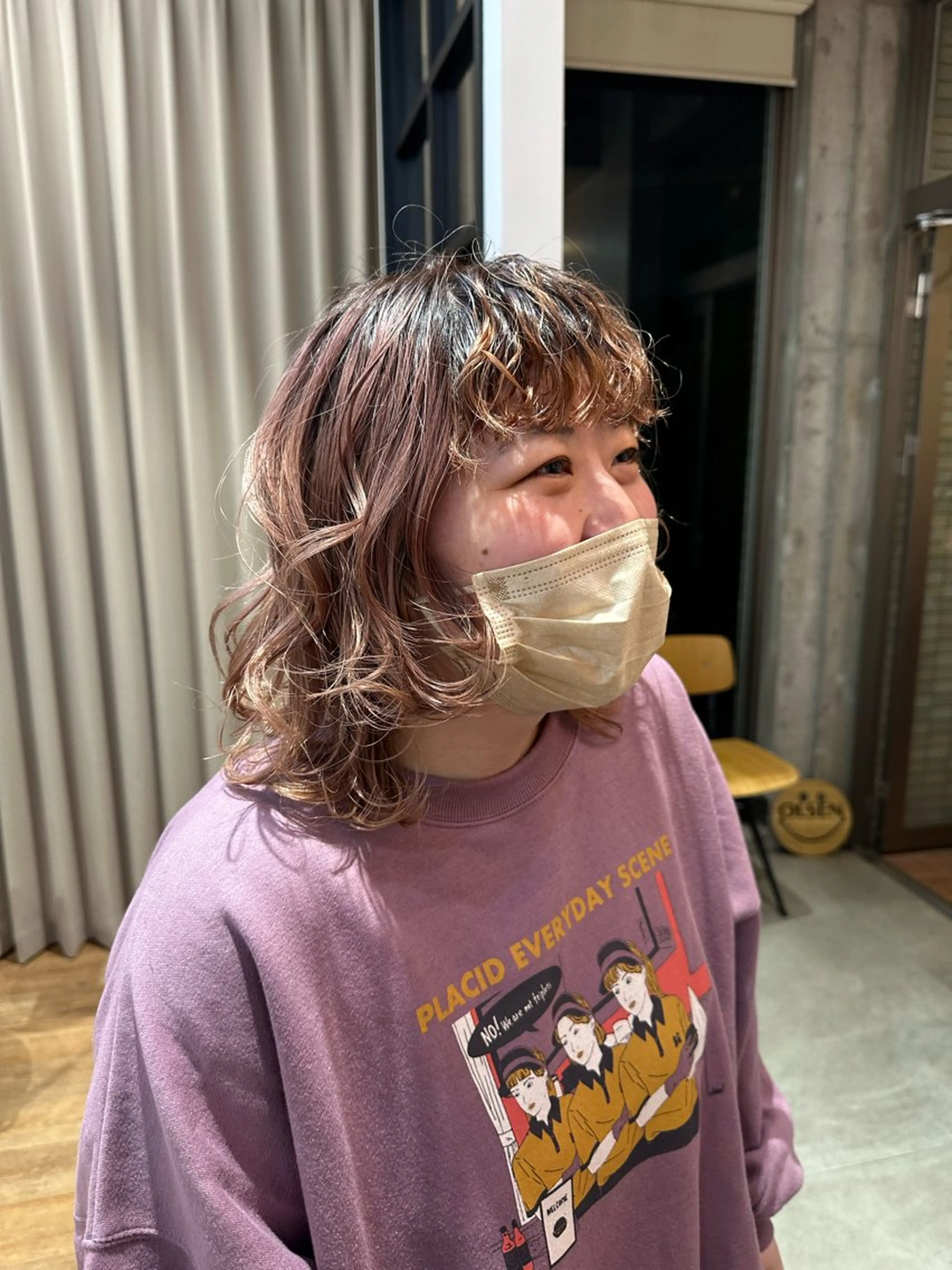 ミディアム パーマ ミディアムパーマ パーマ さとう あやかのヘアスタイル