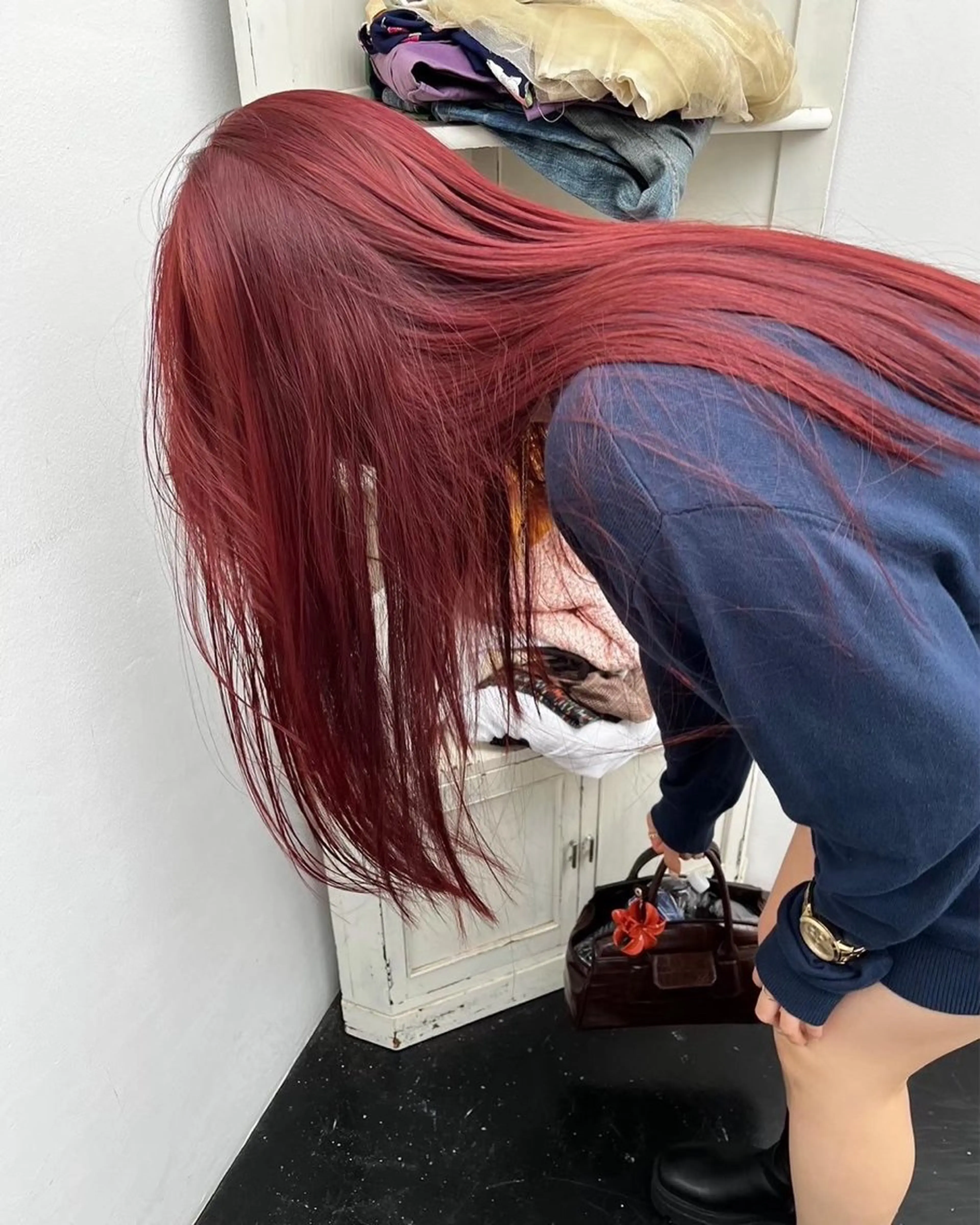 セミロング パーマ 竹之内竜矢のヘアスタイル