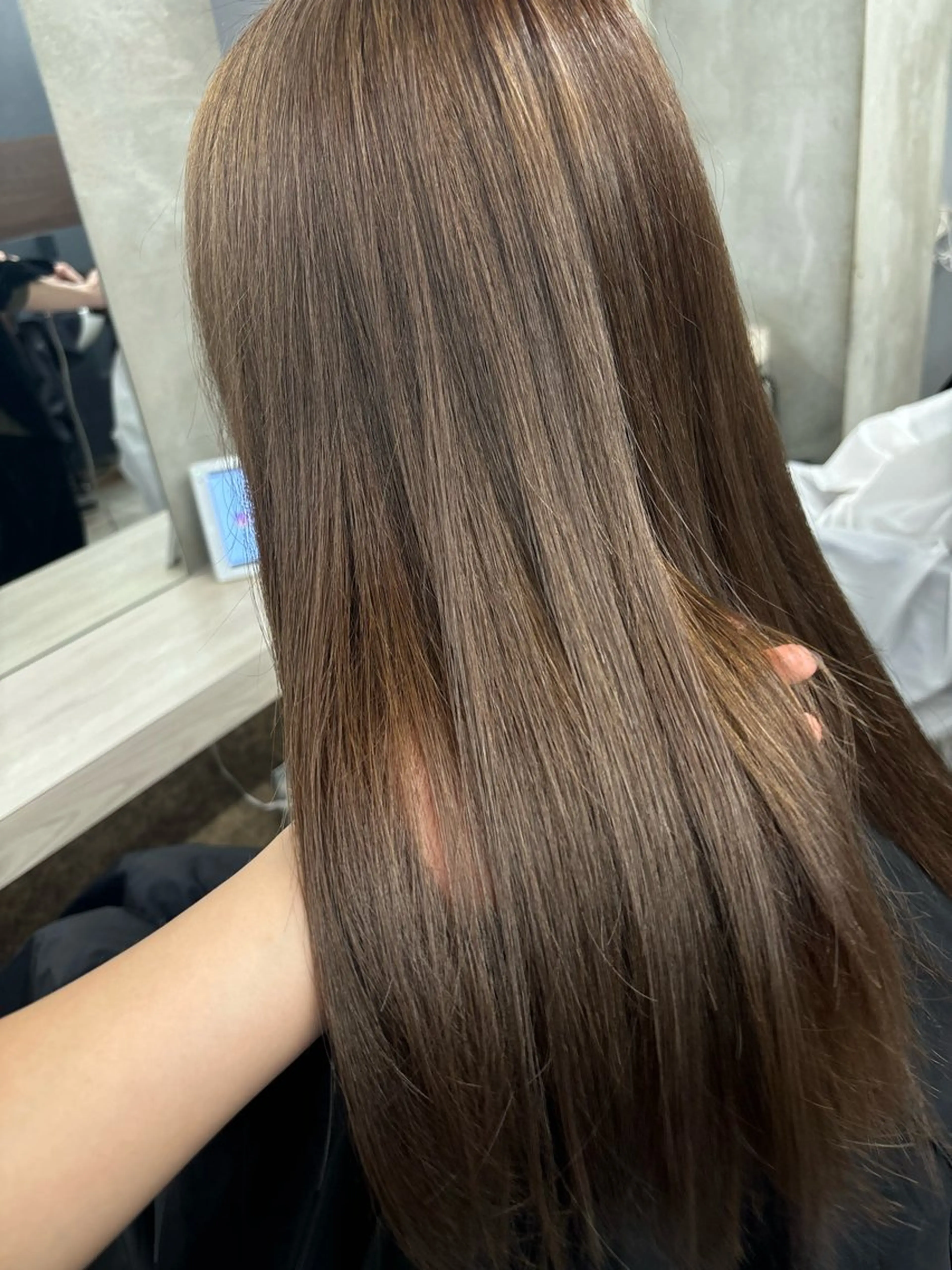 セミロング カラー ヘアアレンジ カット ヘアカラー トリートメント 🐕kato Mizuki🐕のヘアスタイル