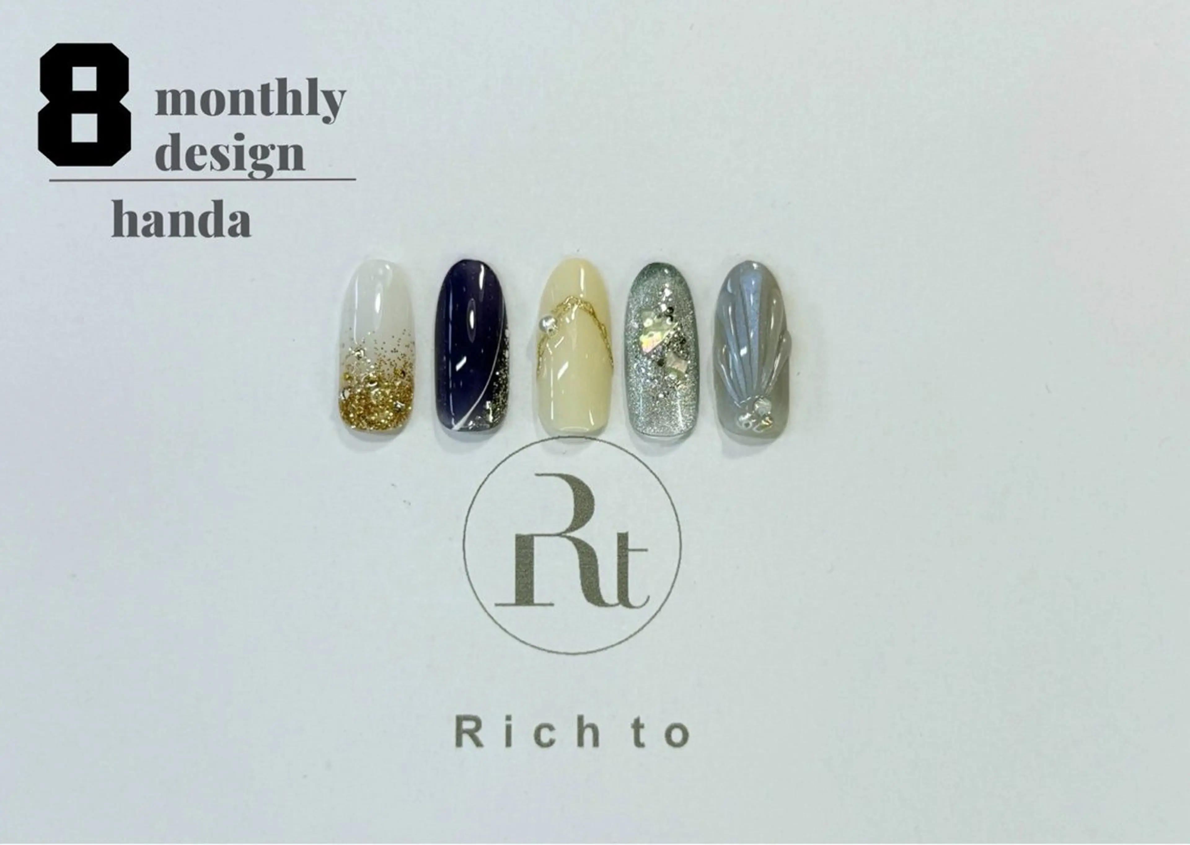 ネイル Rich to半田店所属・榊原 千莉のネイルデザイン