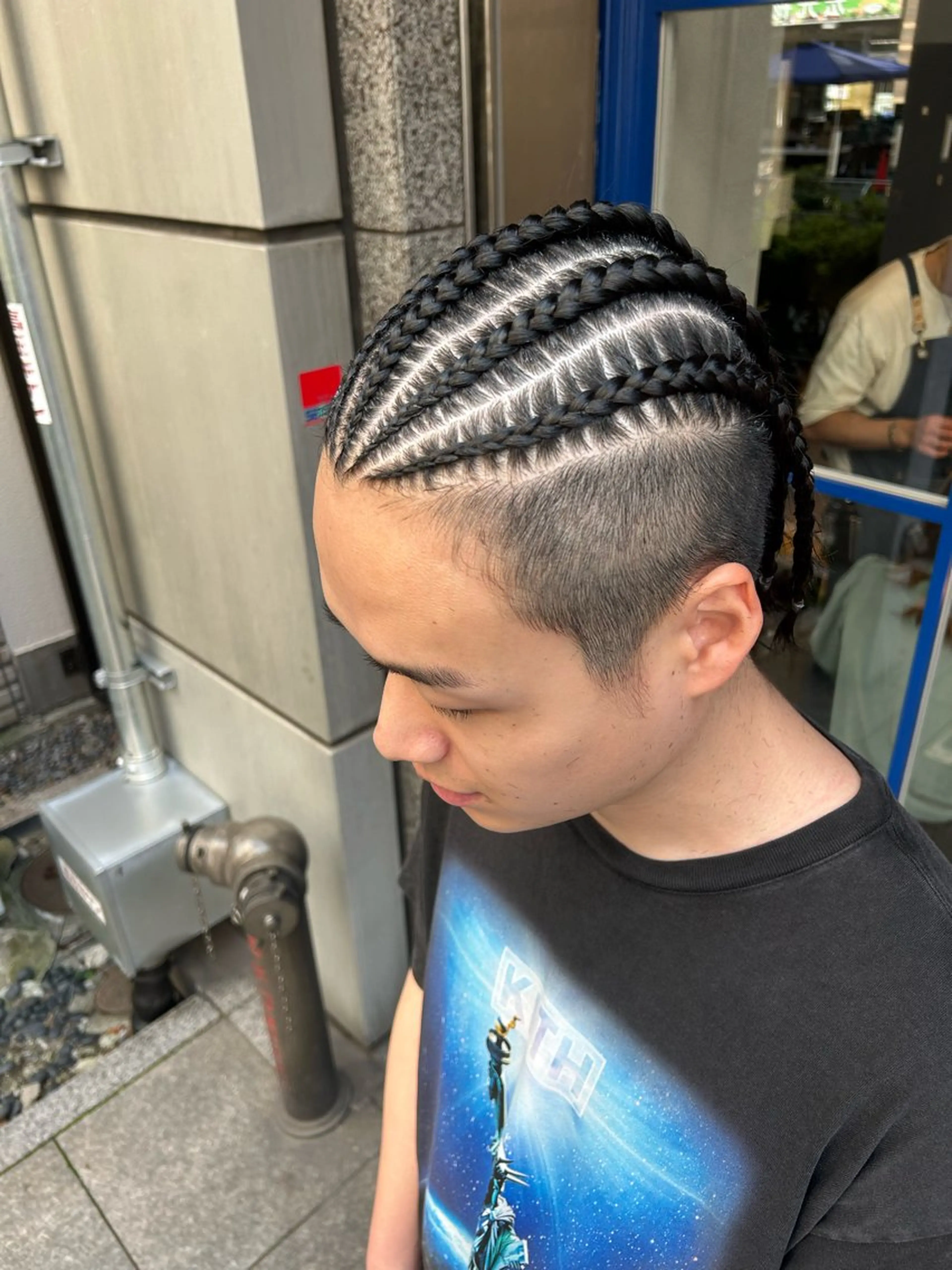 ミディアム ヘアアレンジ メンズ ヘアセット ブラックヘア🧜‍♂ 😈itsuki👿のヘアスタイル
