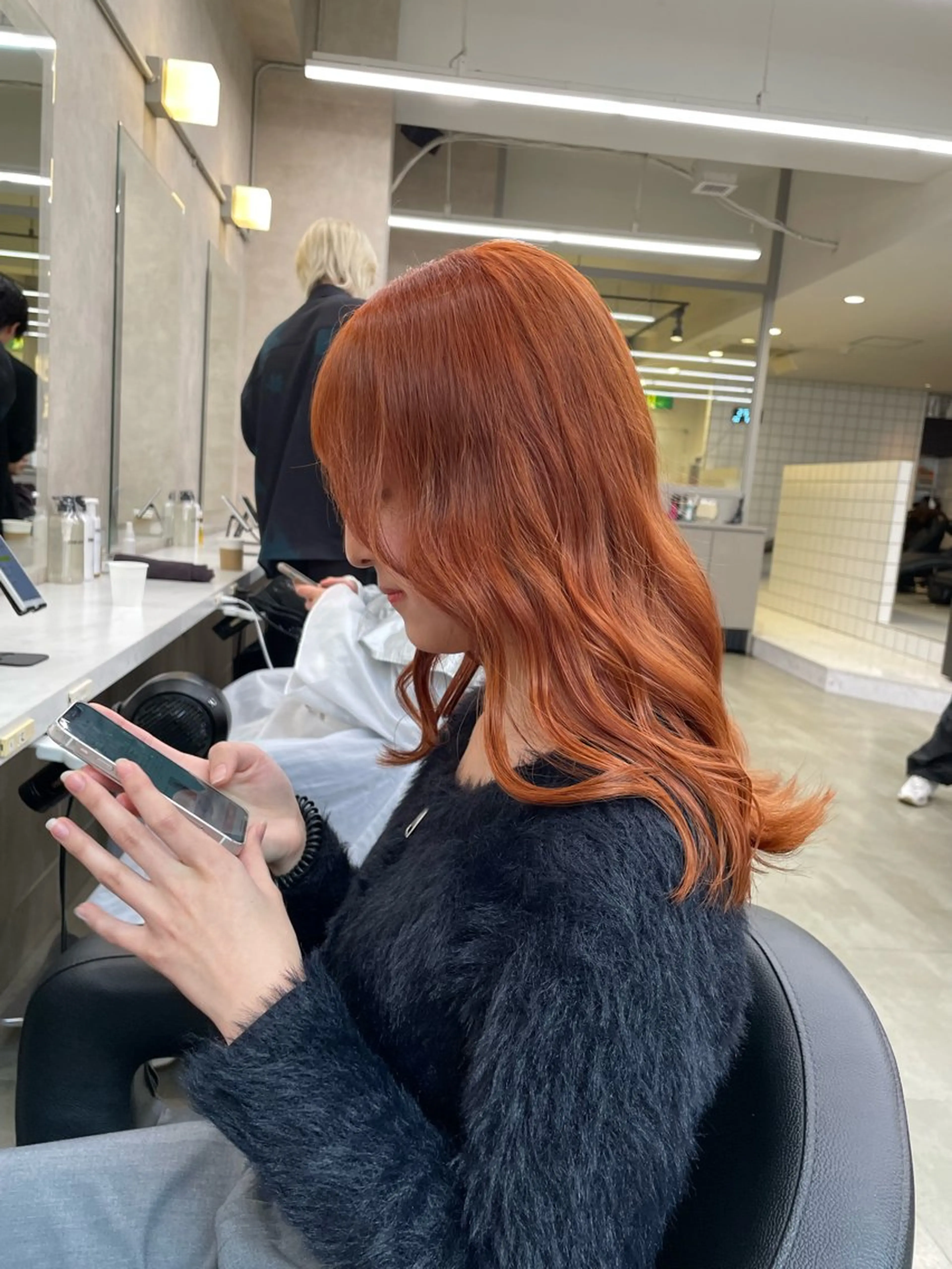 ロング カラー ヘアアレンジ ヘアカラー トリートメント ヘッドスパ 💗暖色特化ピンク/ 赤髪💗HARUNAのヘアスタイル