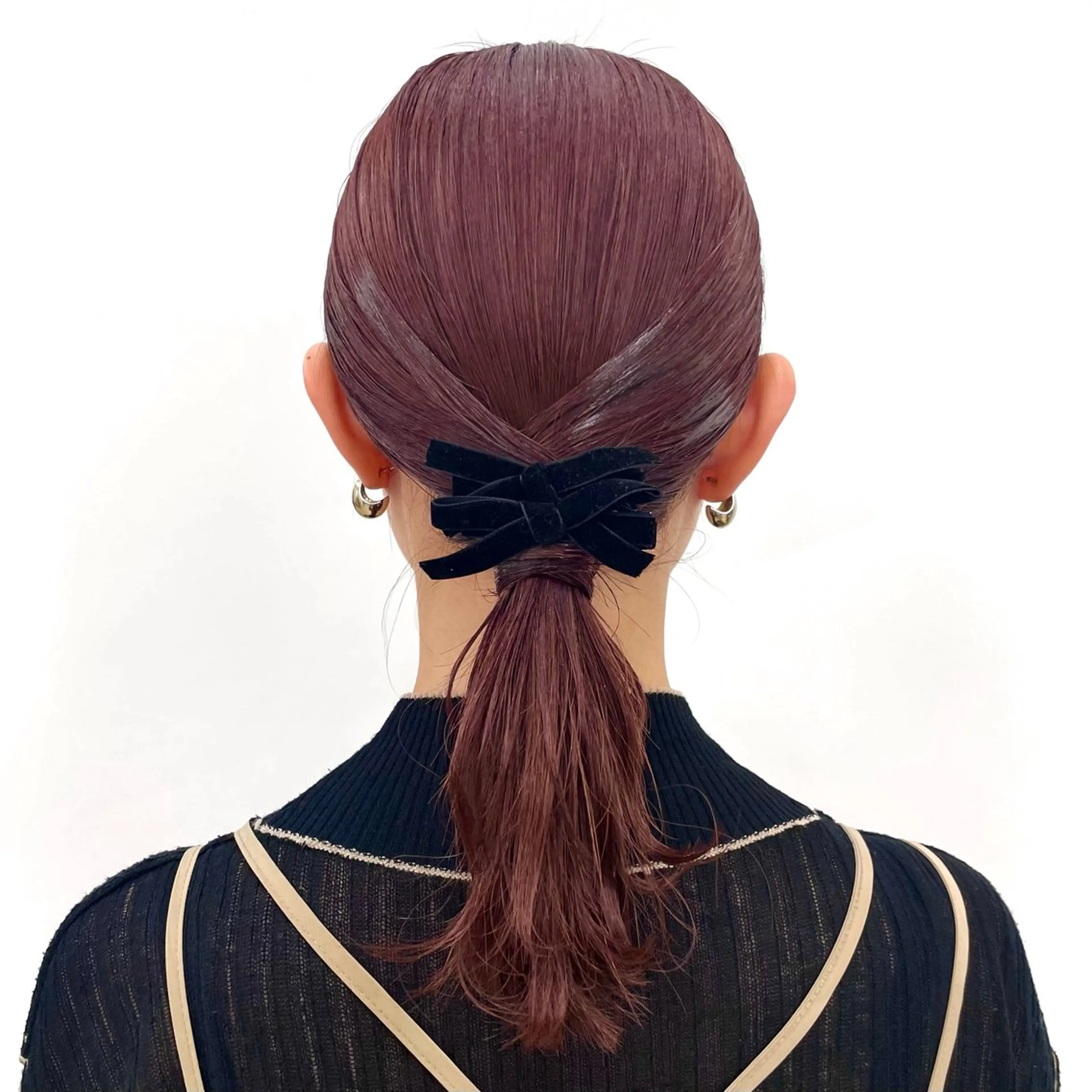 ミディアム カラー ヘアアレンジ ヘアセット 暖色ダブルカラーボブ レイヤー🌈AINAのヘアスタイル