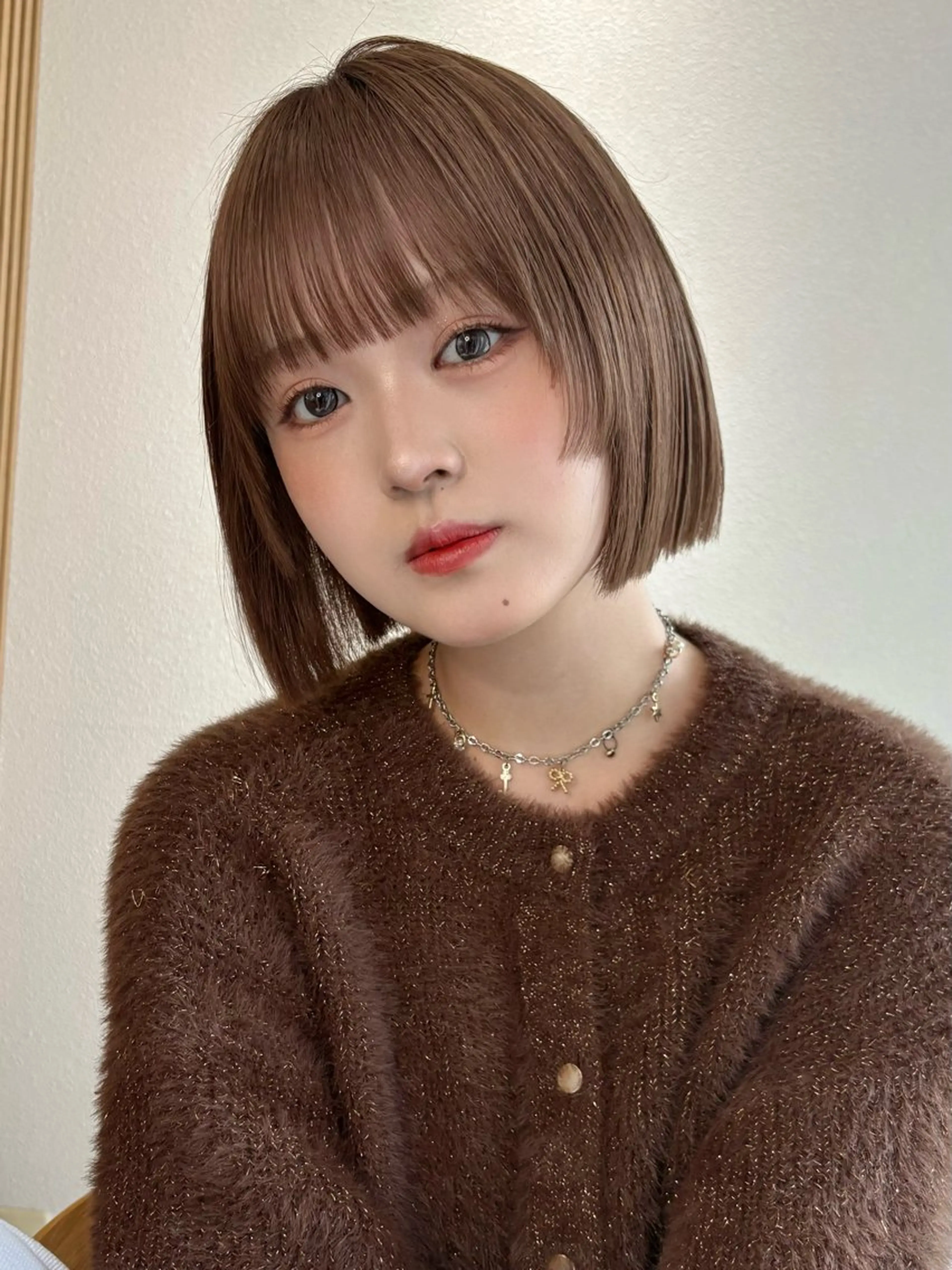 ショート ボブ 縮毛矯正 カット 縮毛矯正 くどうももか 浦和　ショート　ボブのヘアスタイル