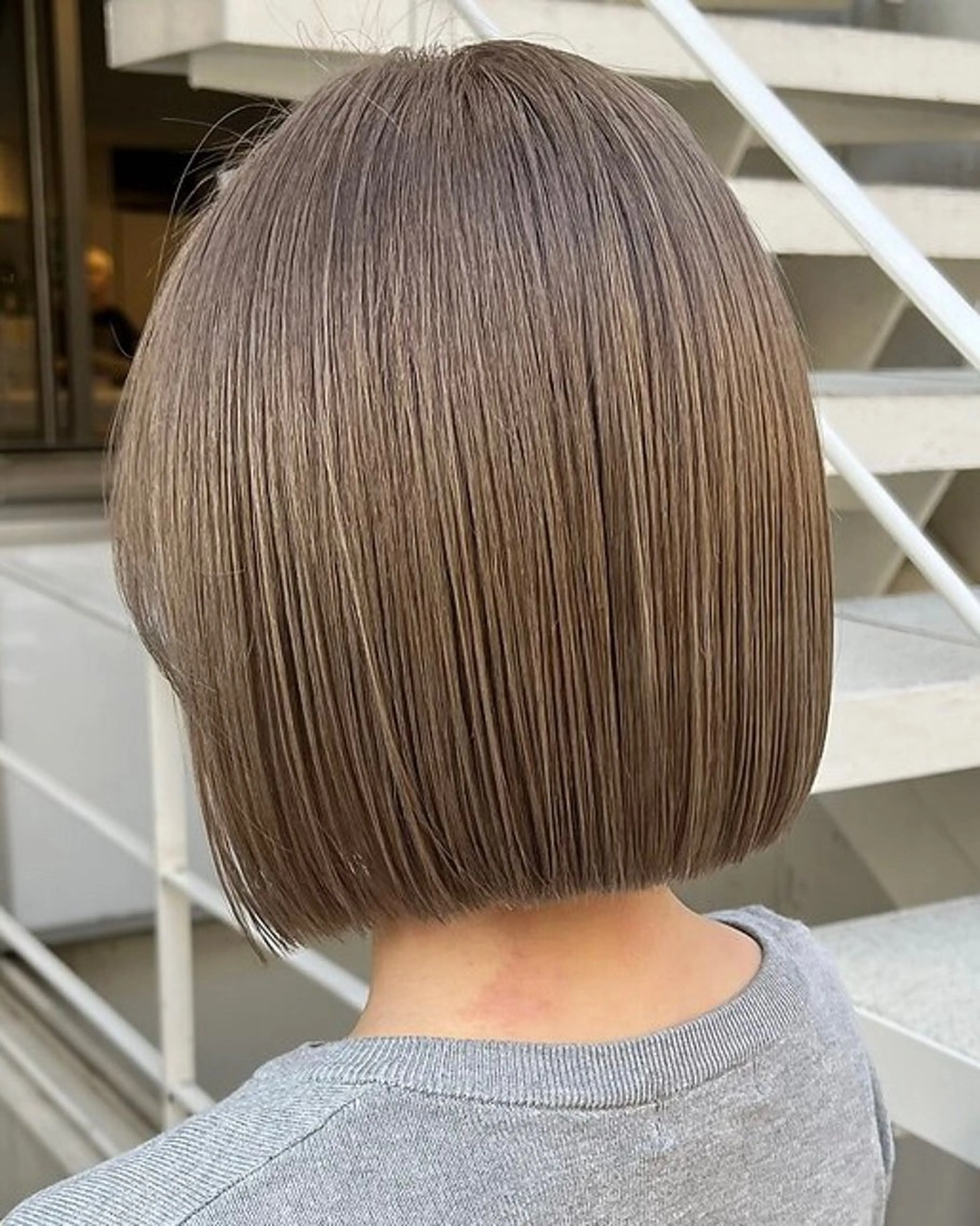 ショート カラー ベージュカラー ブリーチ ハイトーンカラー ミルクティーベージュ 💖ブリーチ/暖色 𝐘𝐮𝐢💖のヘアスタイル