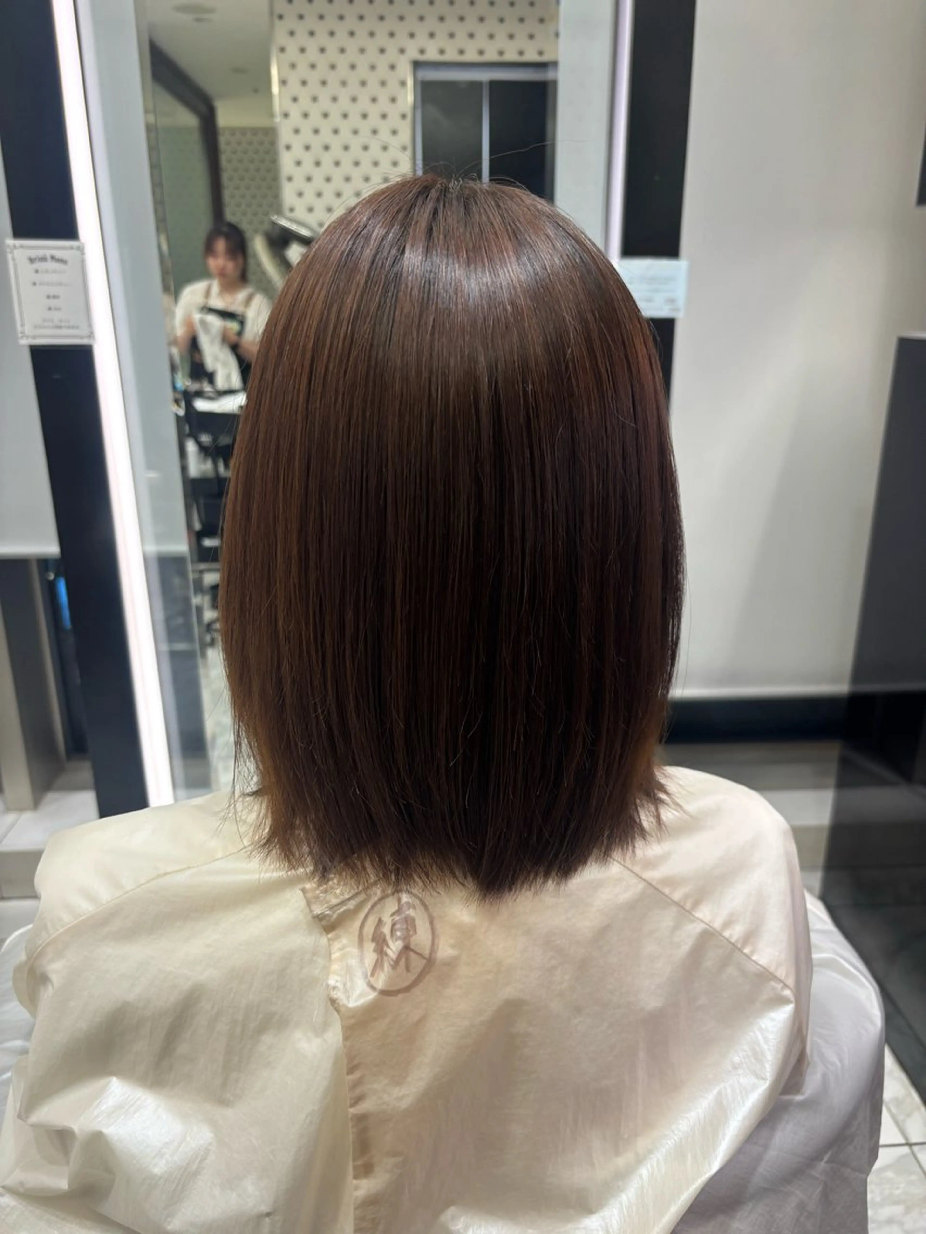 ミディアム パーマ 縮毛矯正 モデル募集 🫧さやか🫧のヘアスタイル