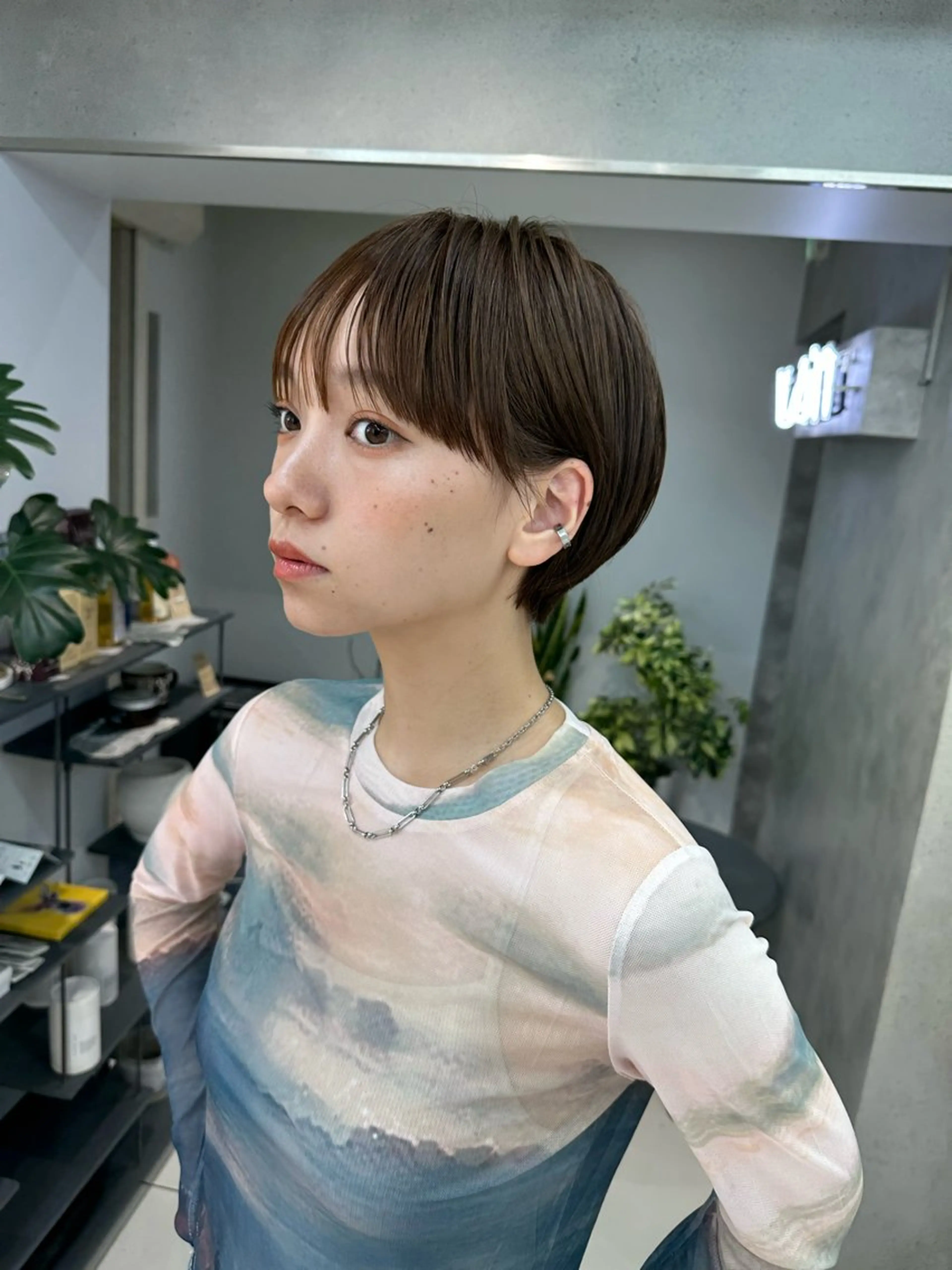 ショート カット ヘアカラー 骨格診断で絶対可愛い ✨丸みショート✨凌弥のヘアスタイル