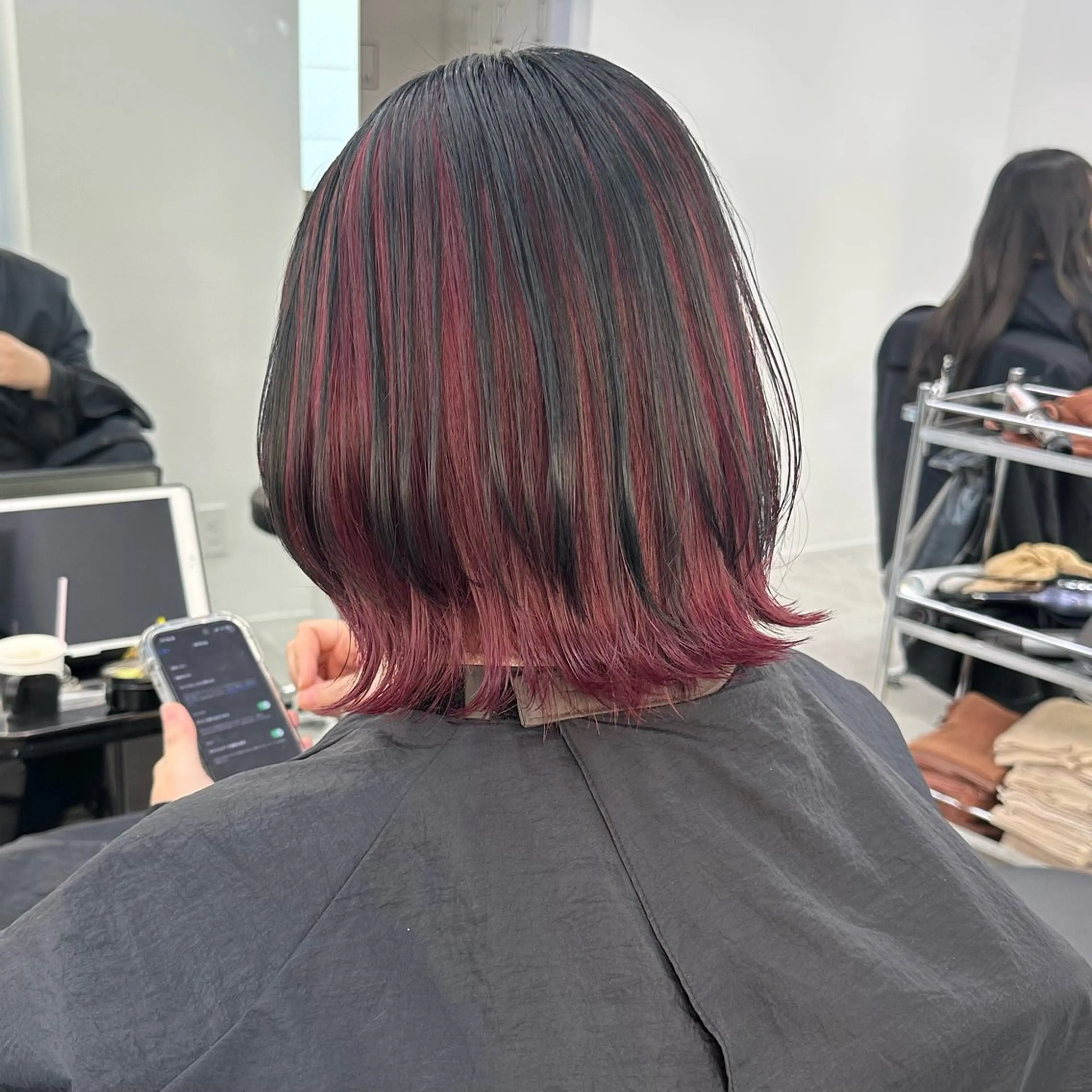 ミディアム ヘアカラー トリートメント REAL 心斎橋所属・ブリーチ/ベージュ/ ピンク🦋ナツミのヘアスタイル