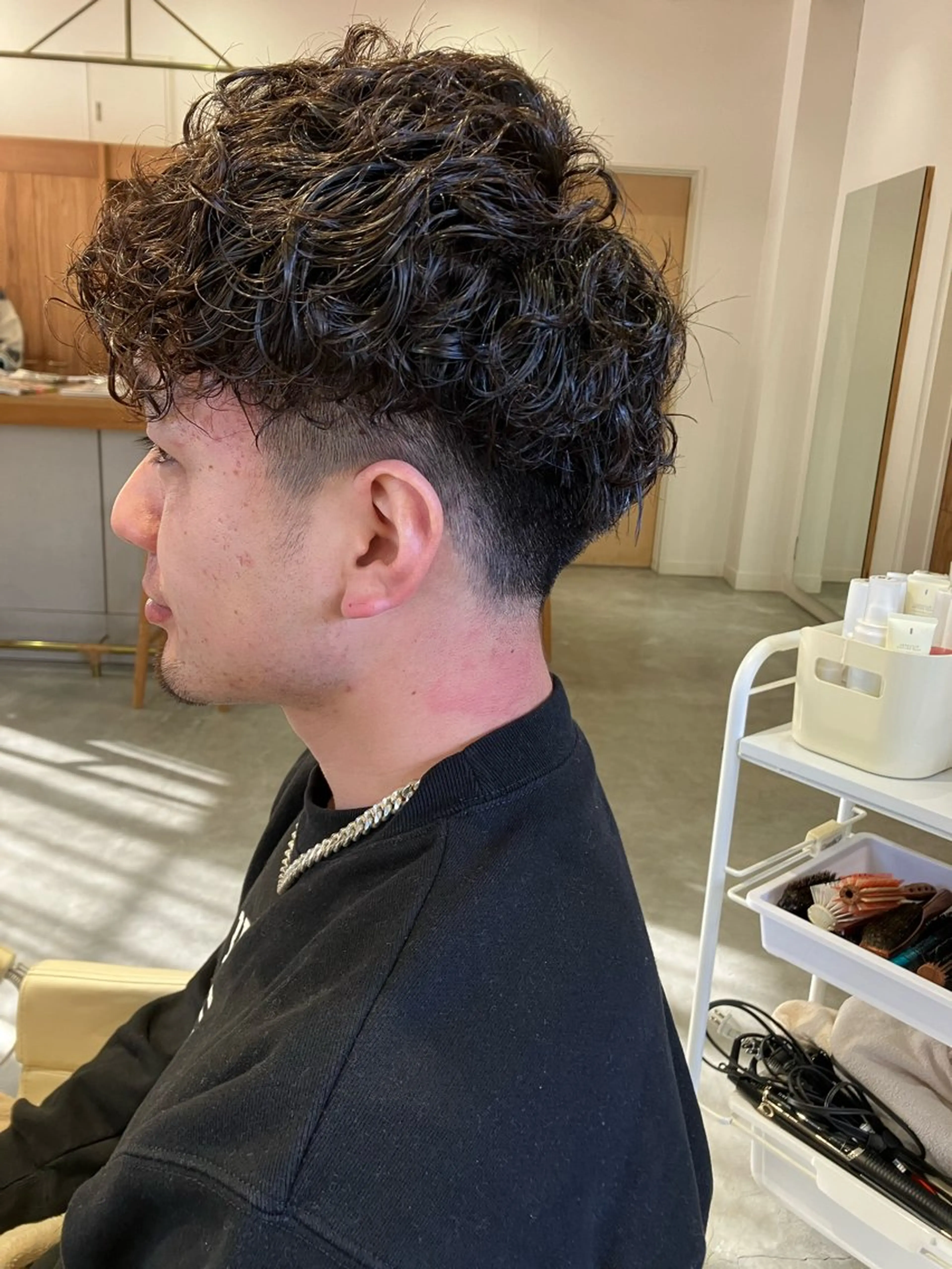 パーマ メンズ メンズパーマ カット パーマ 佐藤悠生/ メンズカット．パーマのヘアスタイル