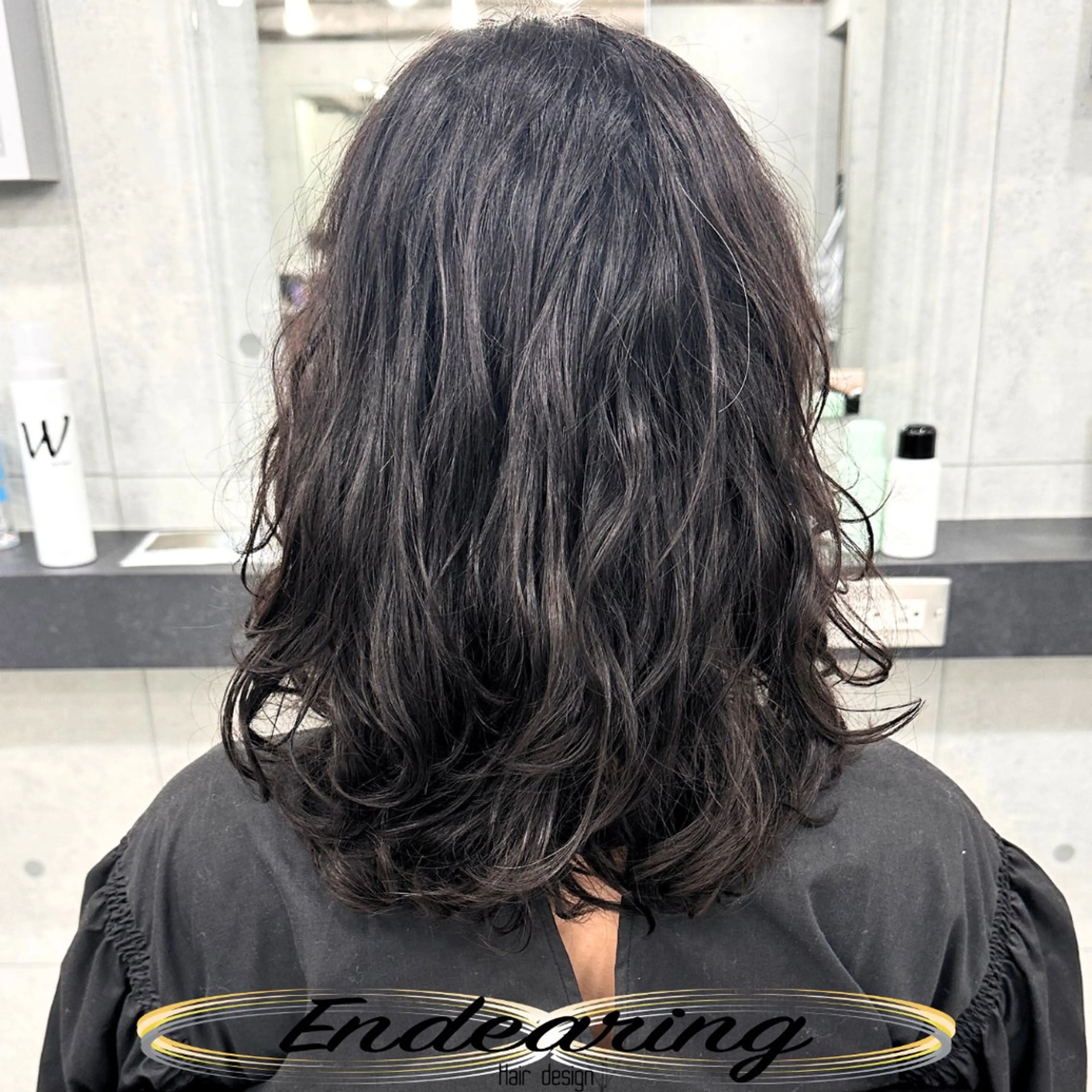 セミロング セミロングパーマ レイヤーカット カット パーマ Endearing 銀座/レイヤーカットのヘアスタイル