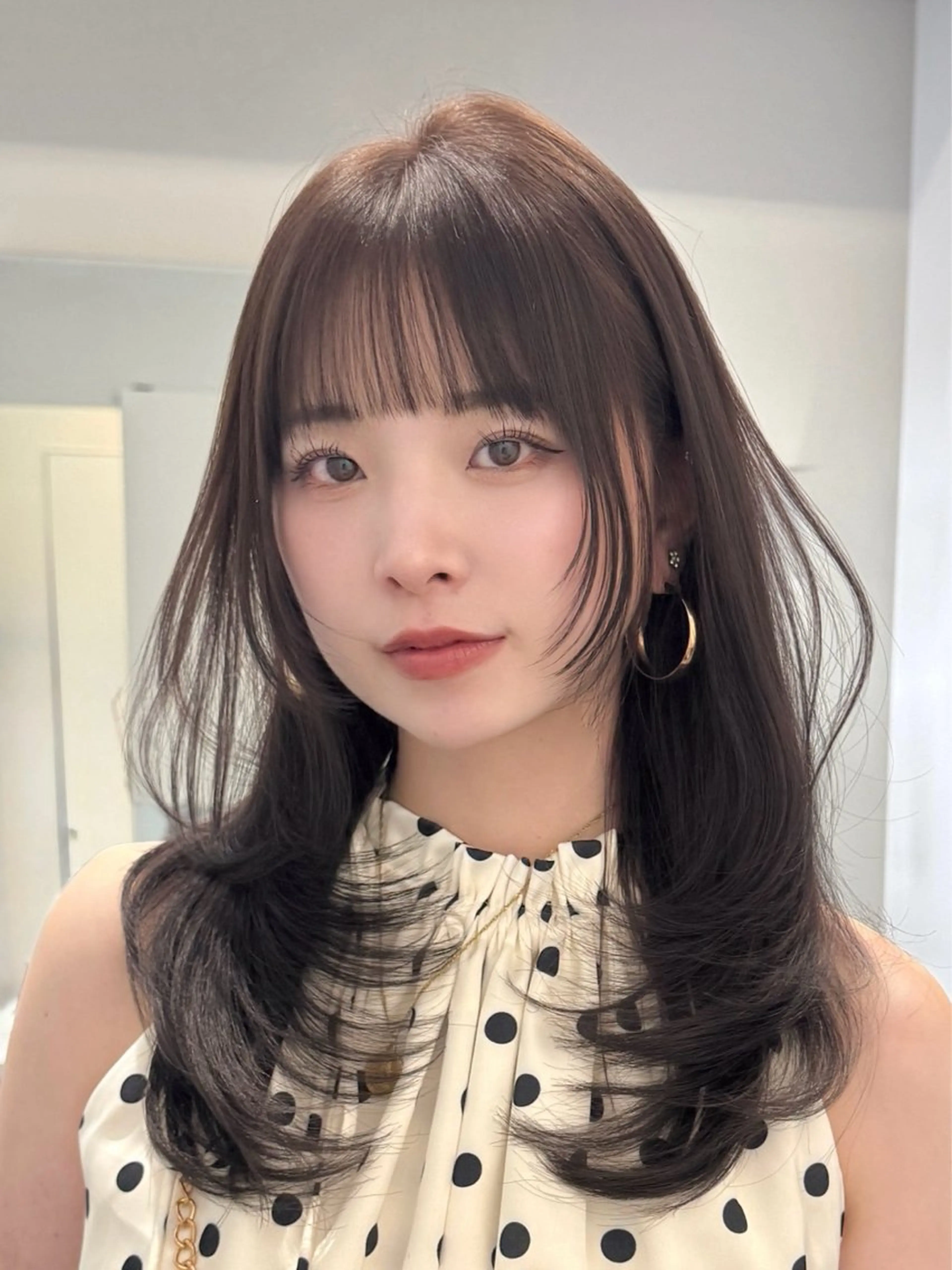 セミロング カラー ハッシュカット レイヤーカット カット ヘアカラー トリートメント 🌿ブリーチ/髪質 改善/🌿‬JINのヘアスタイル