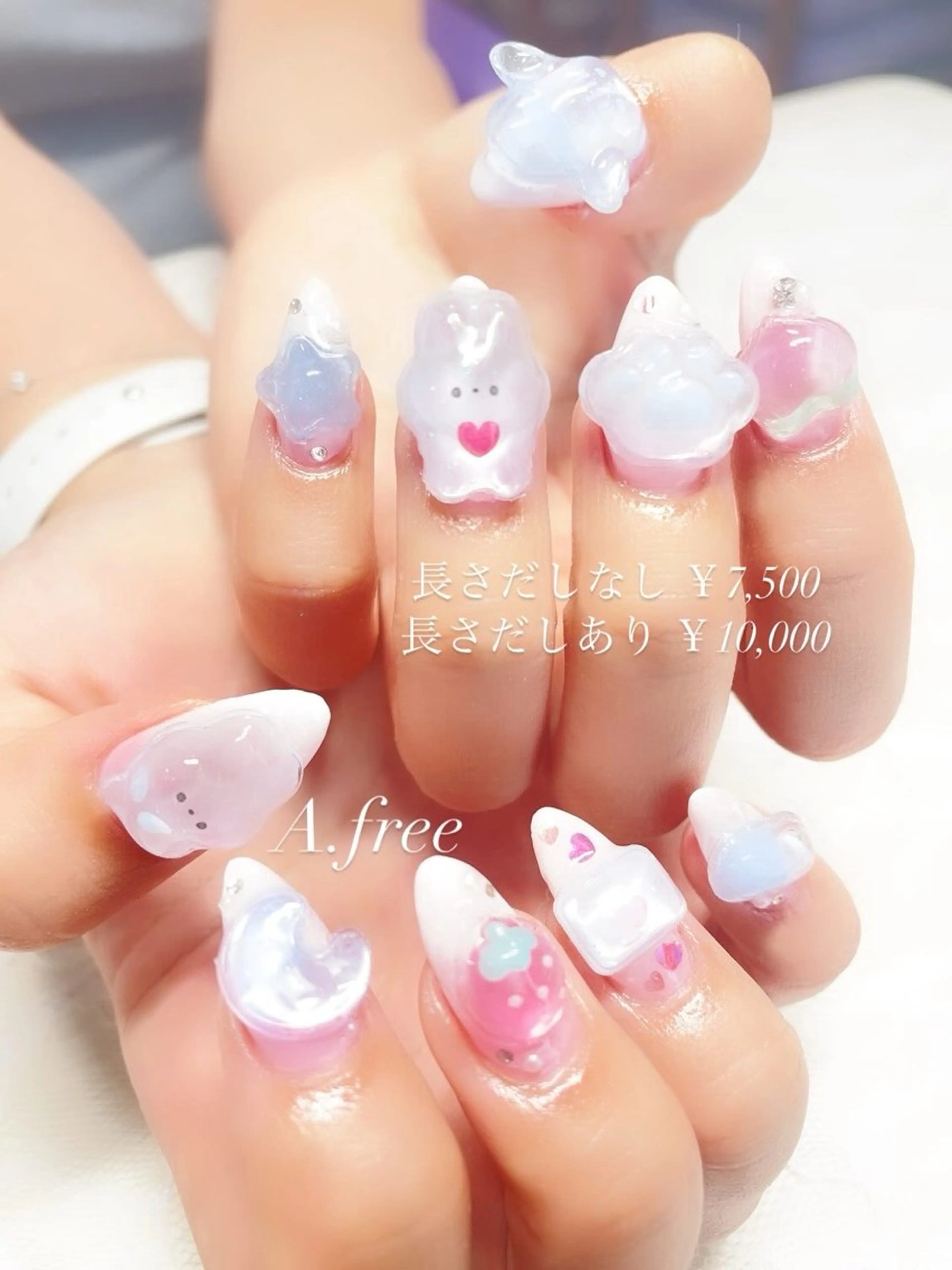 ネイル ジェルネイル ハンドネイル A.free✧*｡ アレルギー対応✧*｡のネイルデザイン