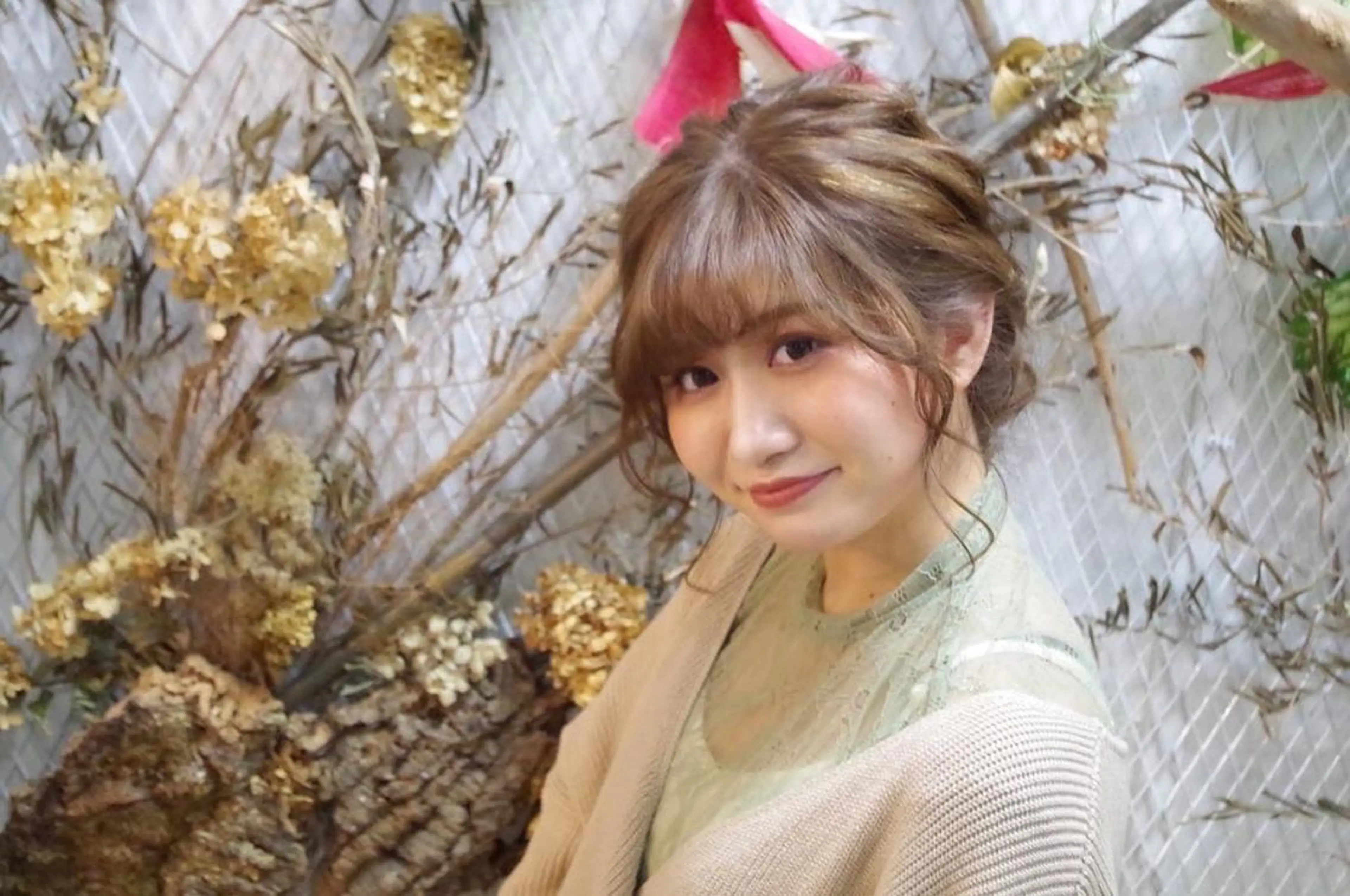 セミロング ヘアアレンジ 【GO TODAY SHAiRE SALON 心斎橋Edel店】所属・高橋 香澄のヘアスタイル