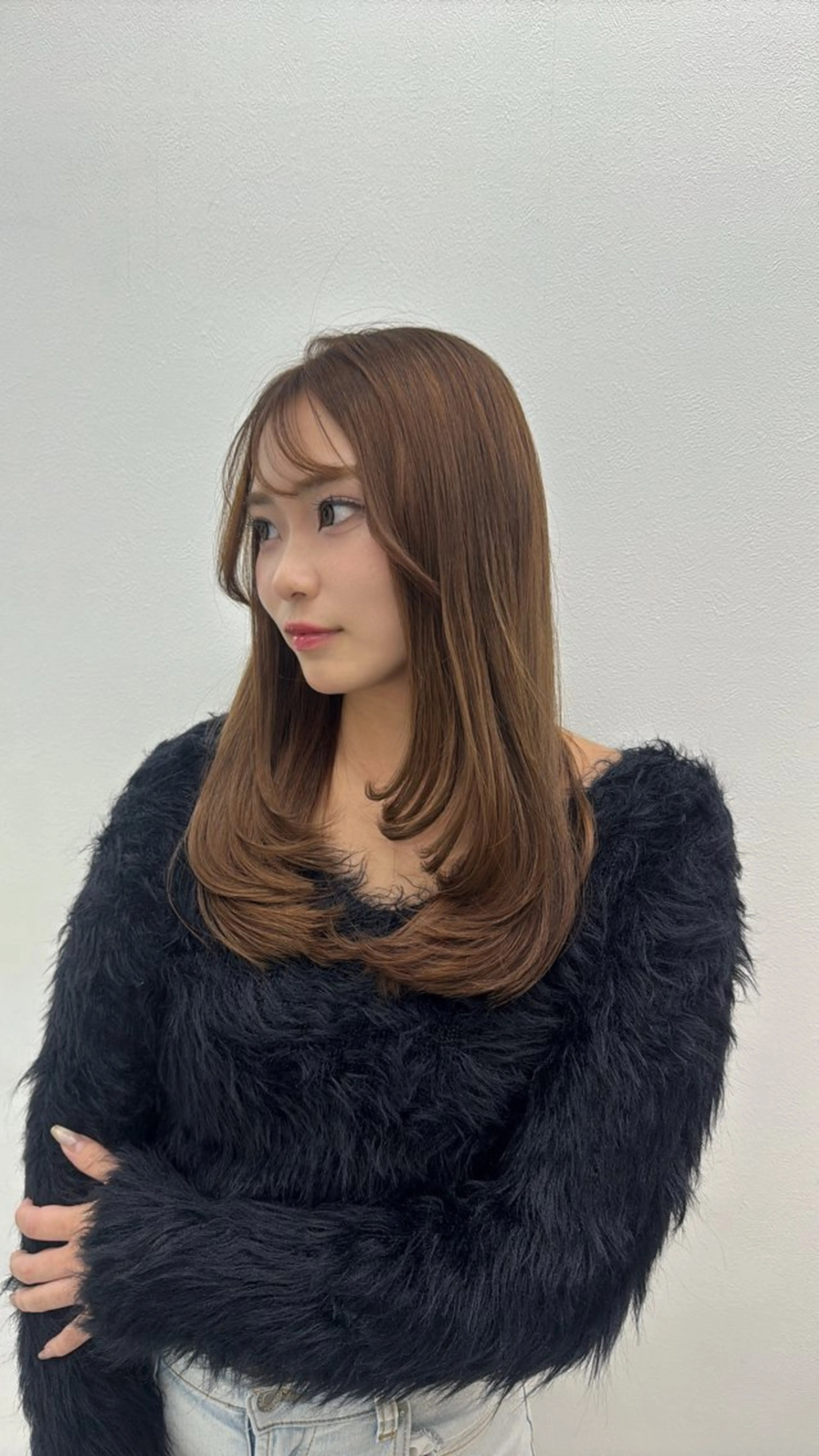 セミロング カラー ヘアカラー 🎀愛されgirly ヘア🫧Ayakaのヘアスタイル