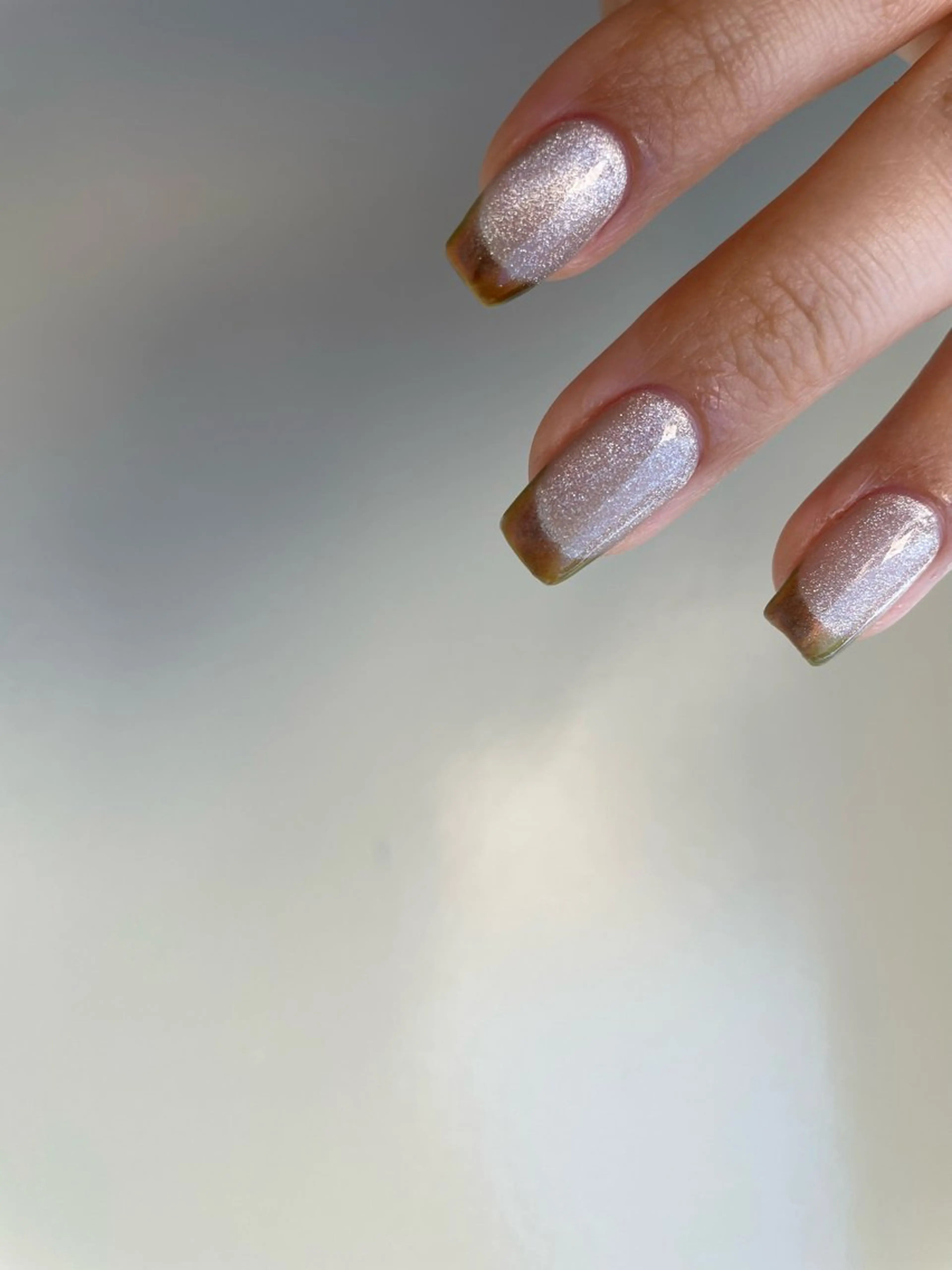ネイル フレンチネイル マグネットネイル ミラーネイル nailsalon mionのネイルデザイン