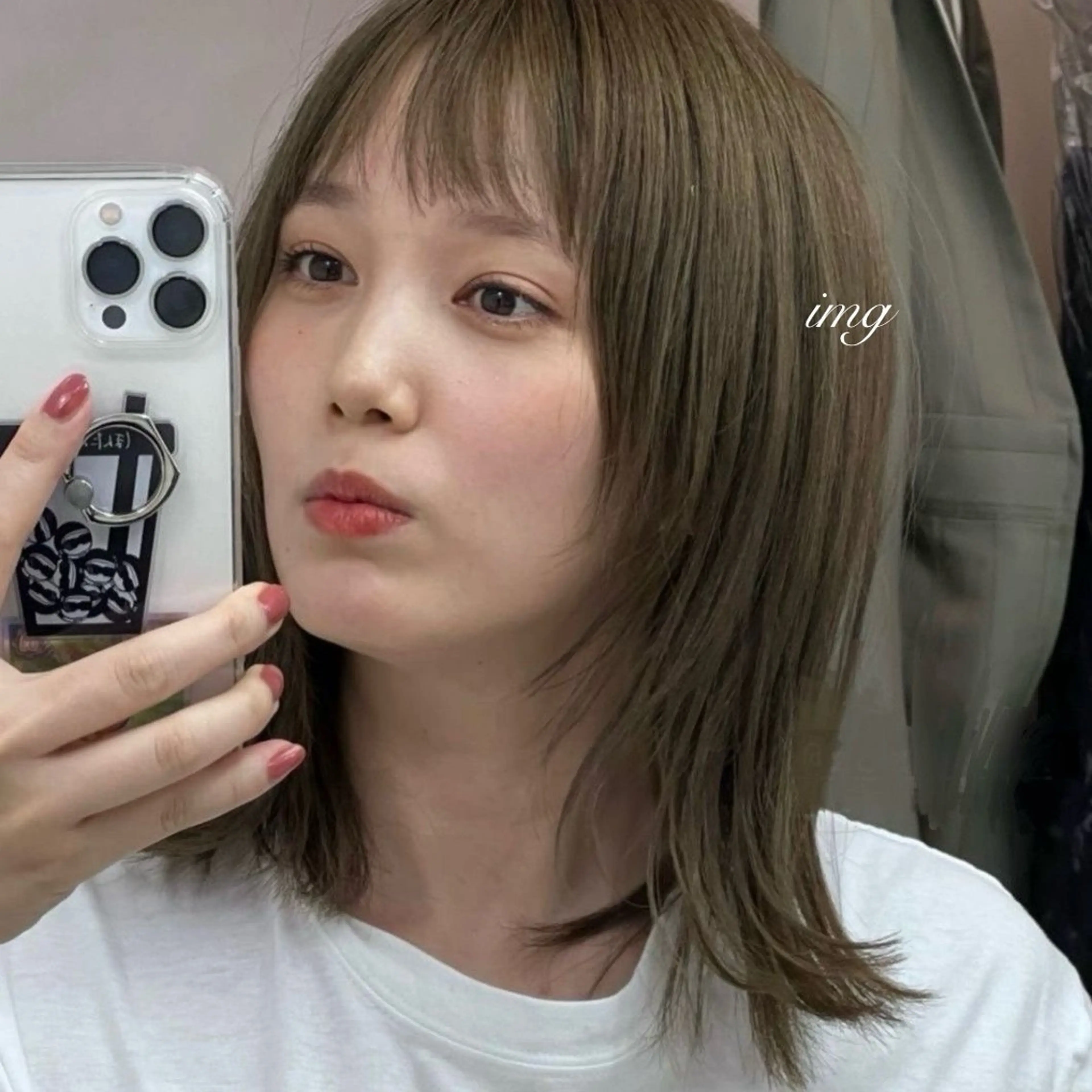 ミディアム SAYAKA🩶 レイヤー韓国ヘア新宿のヘアスタイル