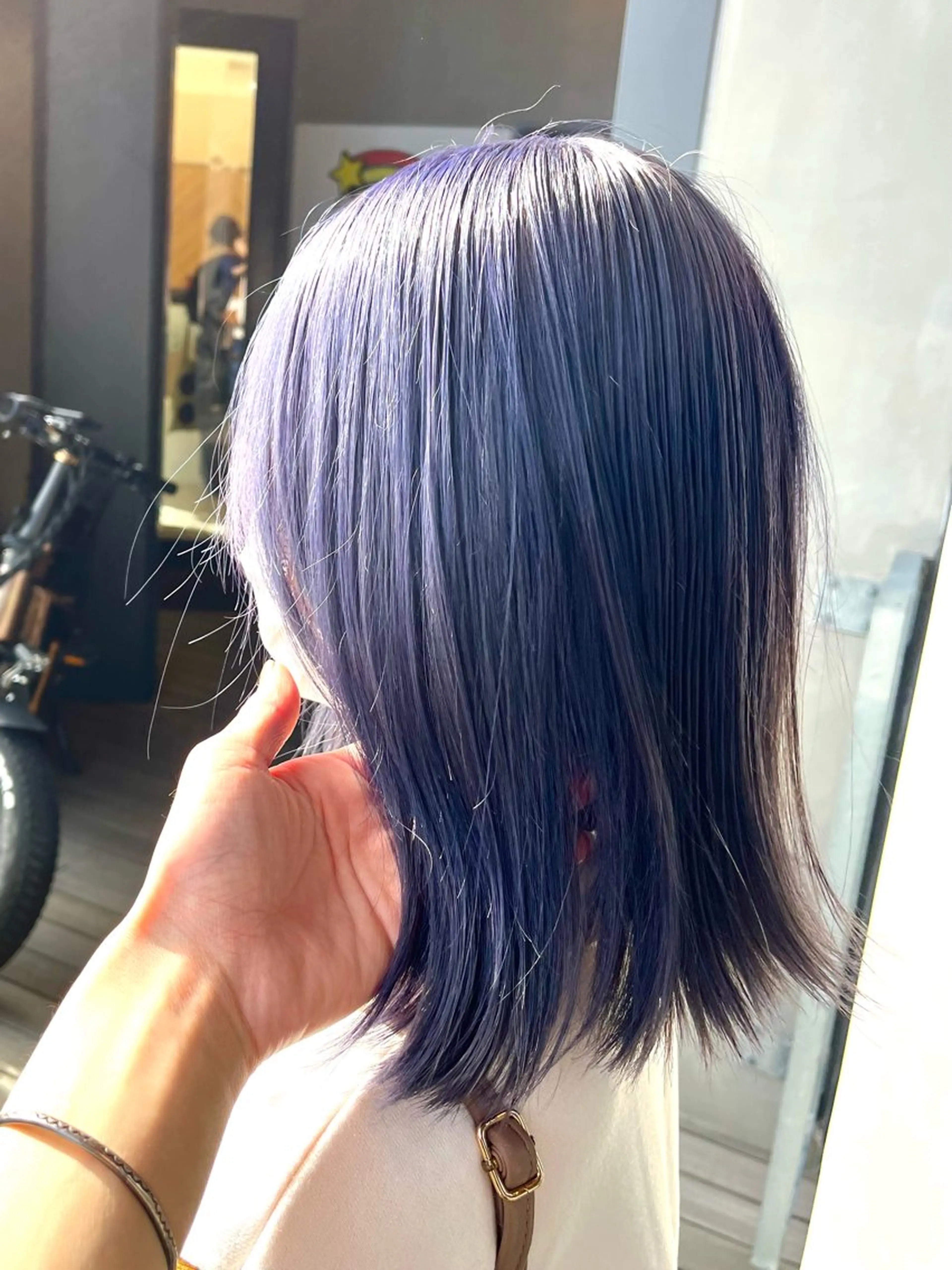ミディアム カラー GO TODAY SHAiRE SALON 原宿本店所属・ブリーチ/レイヤー ハッシュカット/河内のヘアスタイル