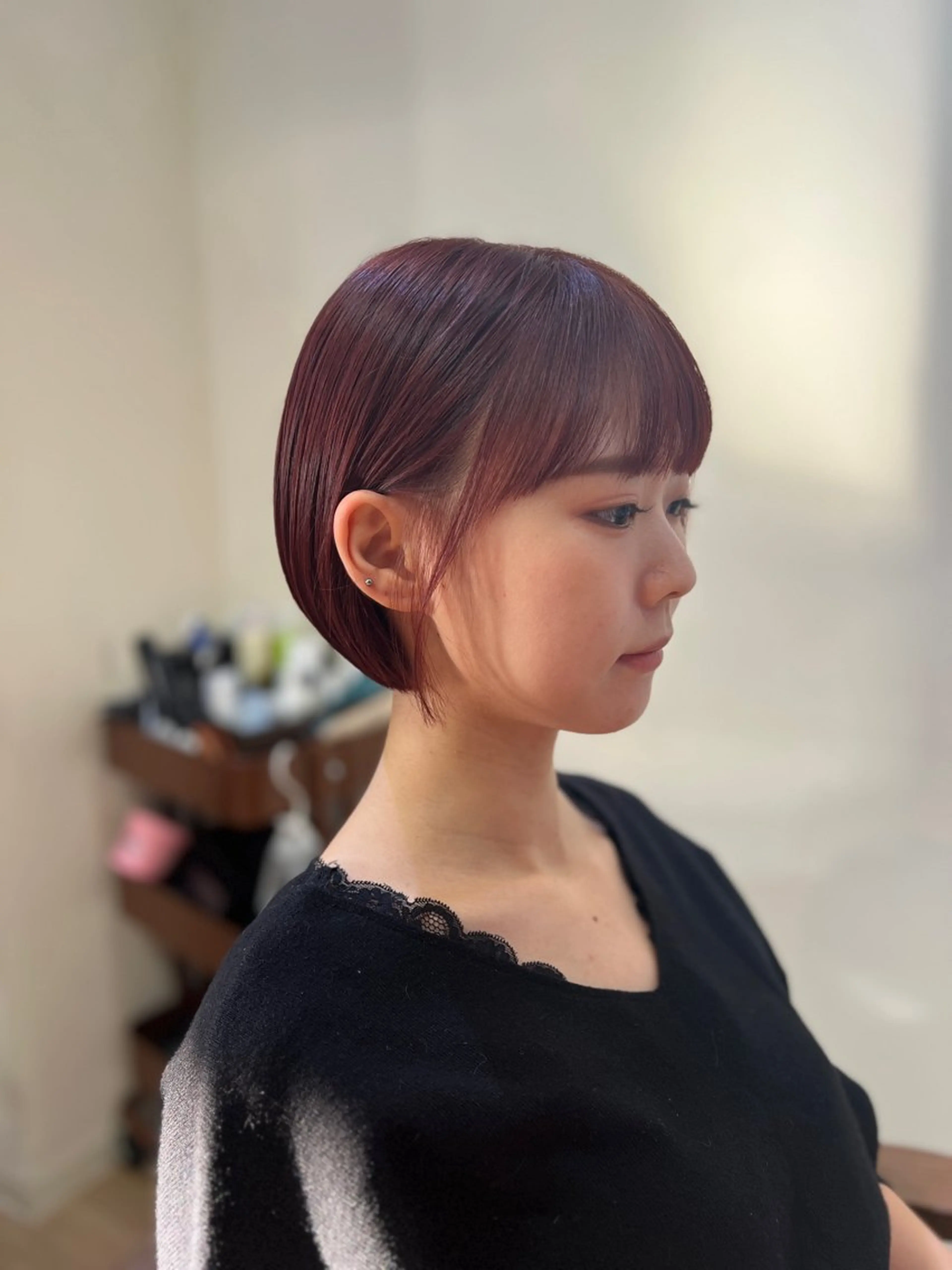 ショート カラー ボブ アトリエNew York三ノ輪店所属・miku 三ノ輪のヘアスタイル