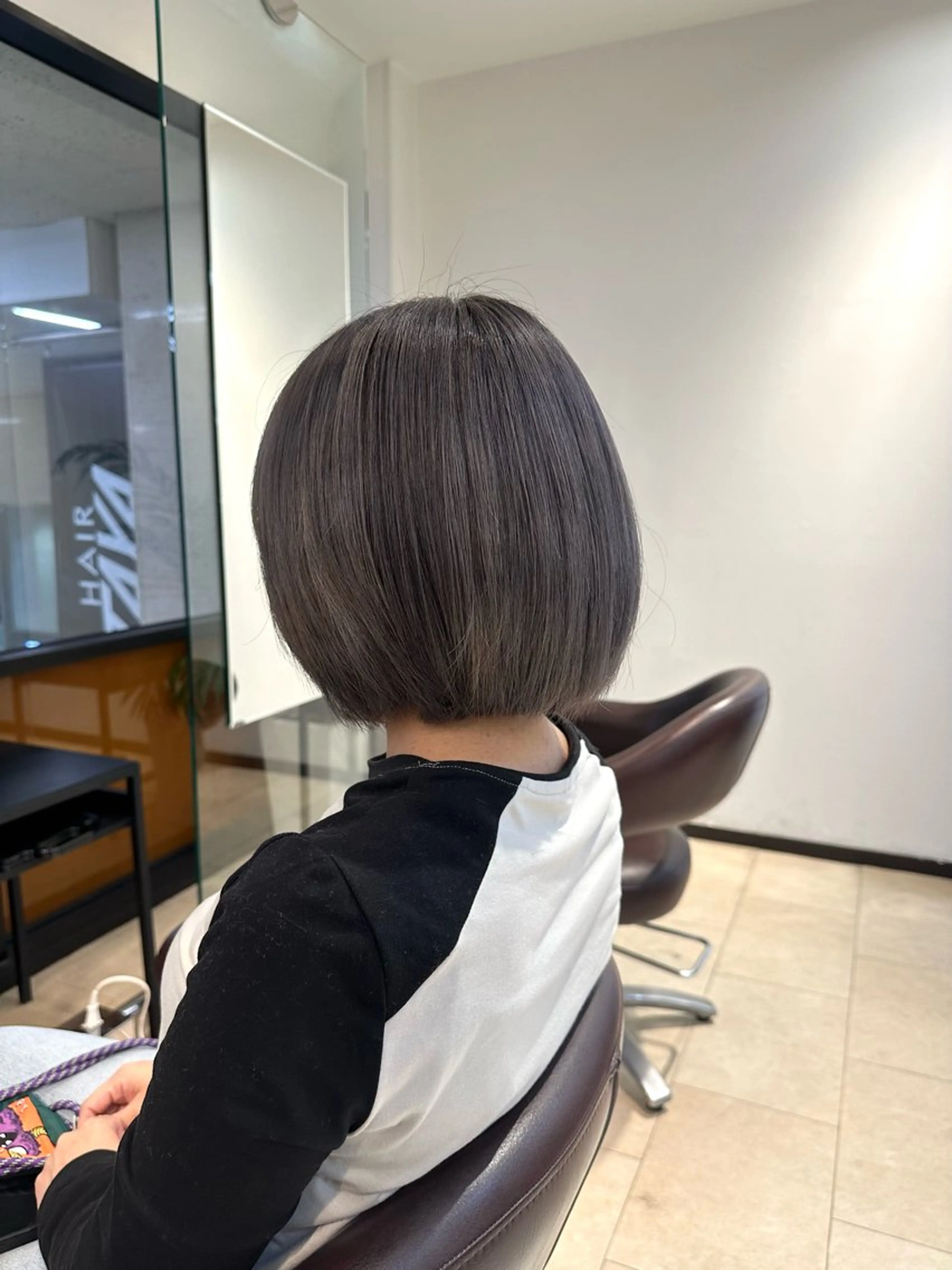 ショート カラー TAYA大阪上本町所属・【ダブルカラー/縮毛 矯正】十場のヘアスタイル
