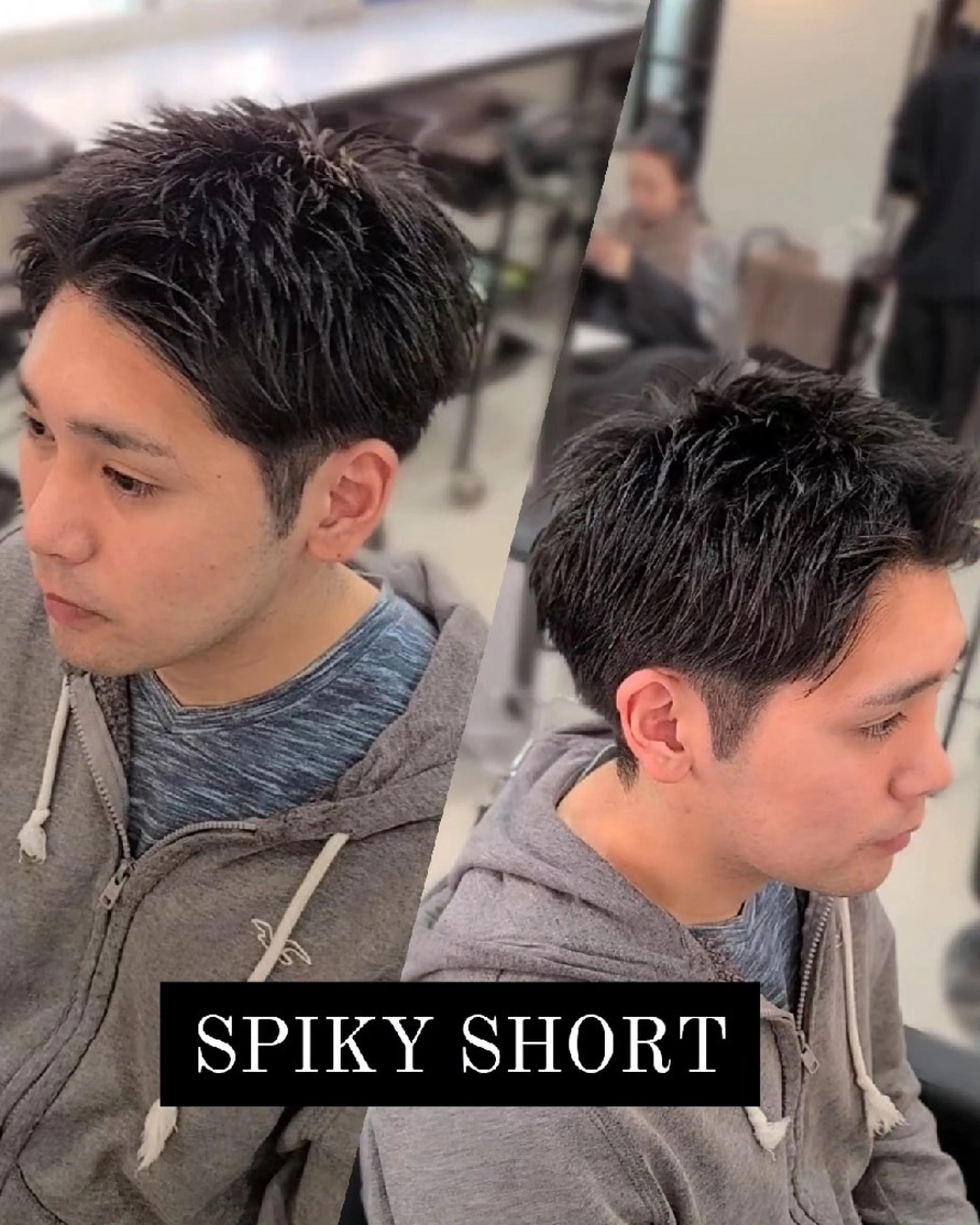 ショート メンズ スパイキーショート ショートヘア カット ヘアセット Lapis 名古屋駅前店所属・LEN名古屋/パーマ メンズ特化美容師のヘアスタイル