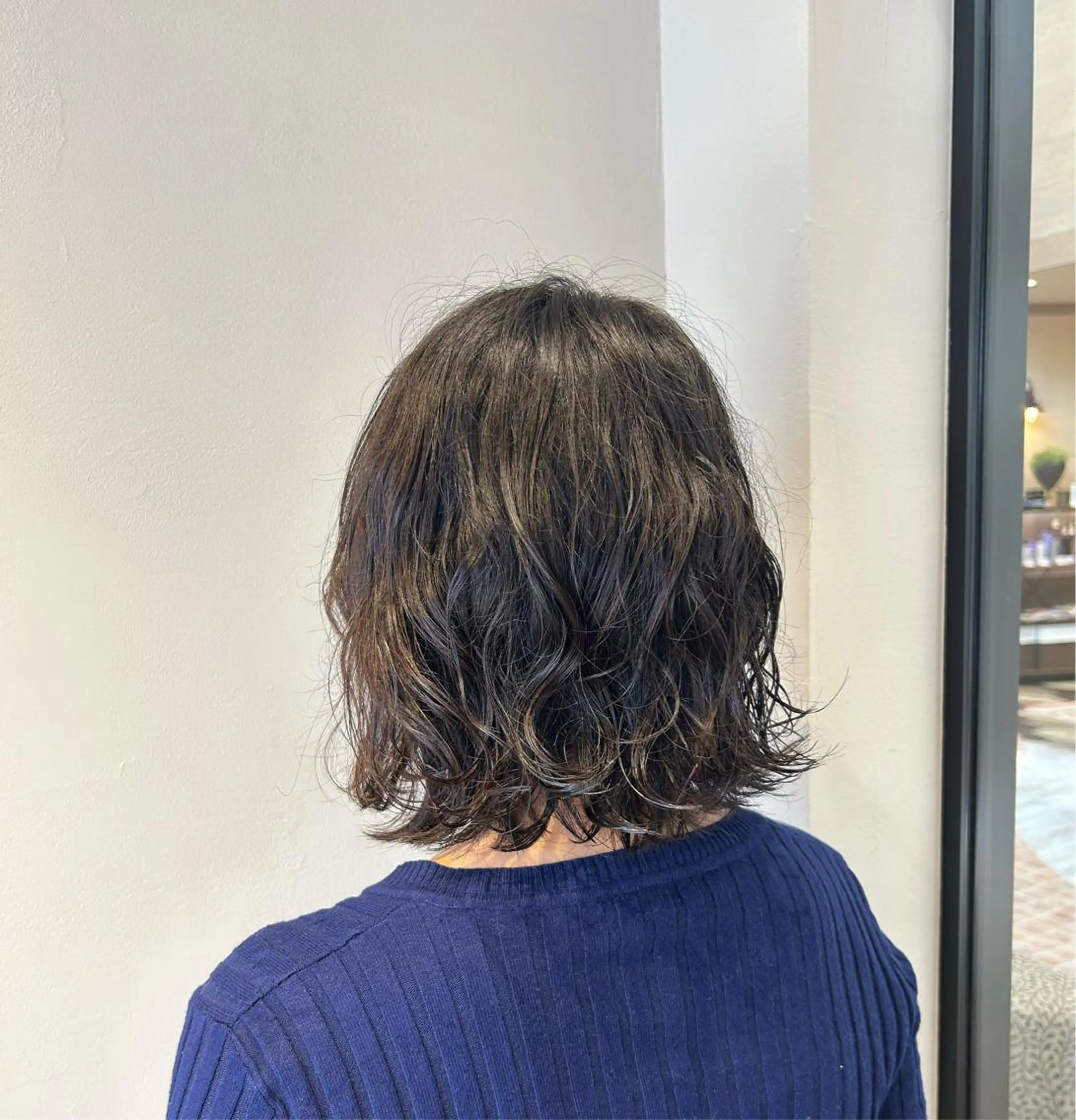 ミディアム パーマ ミディアムパーマ 津田 七美希のヘアスタイル