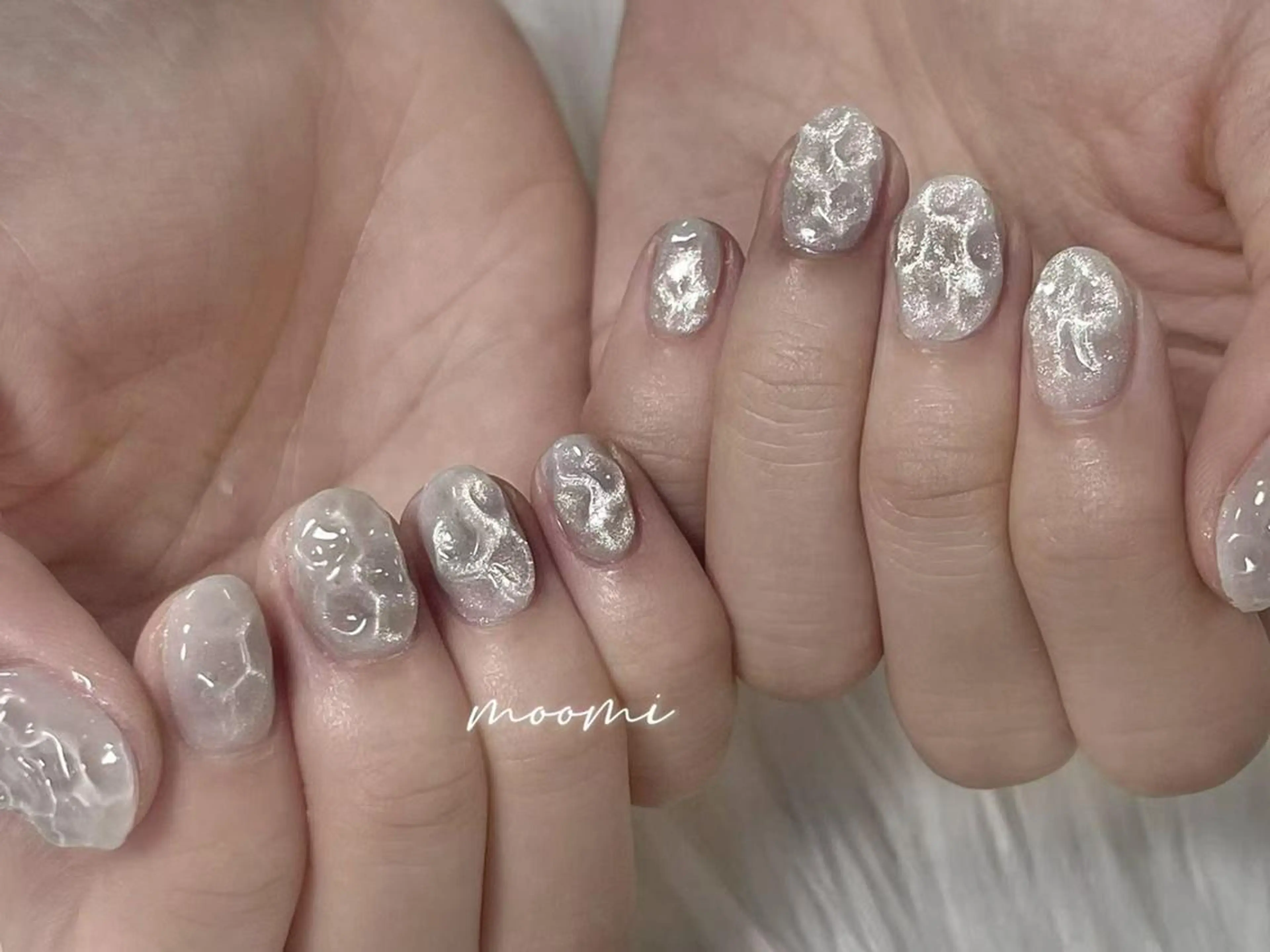 ネイル 𓇼𓈒𓏸ゆリ .Moomi 🎐のネイルデザイン