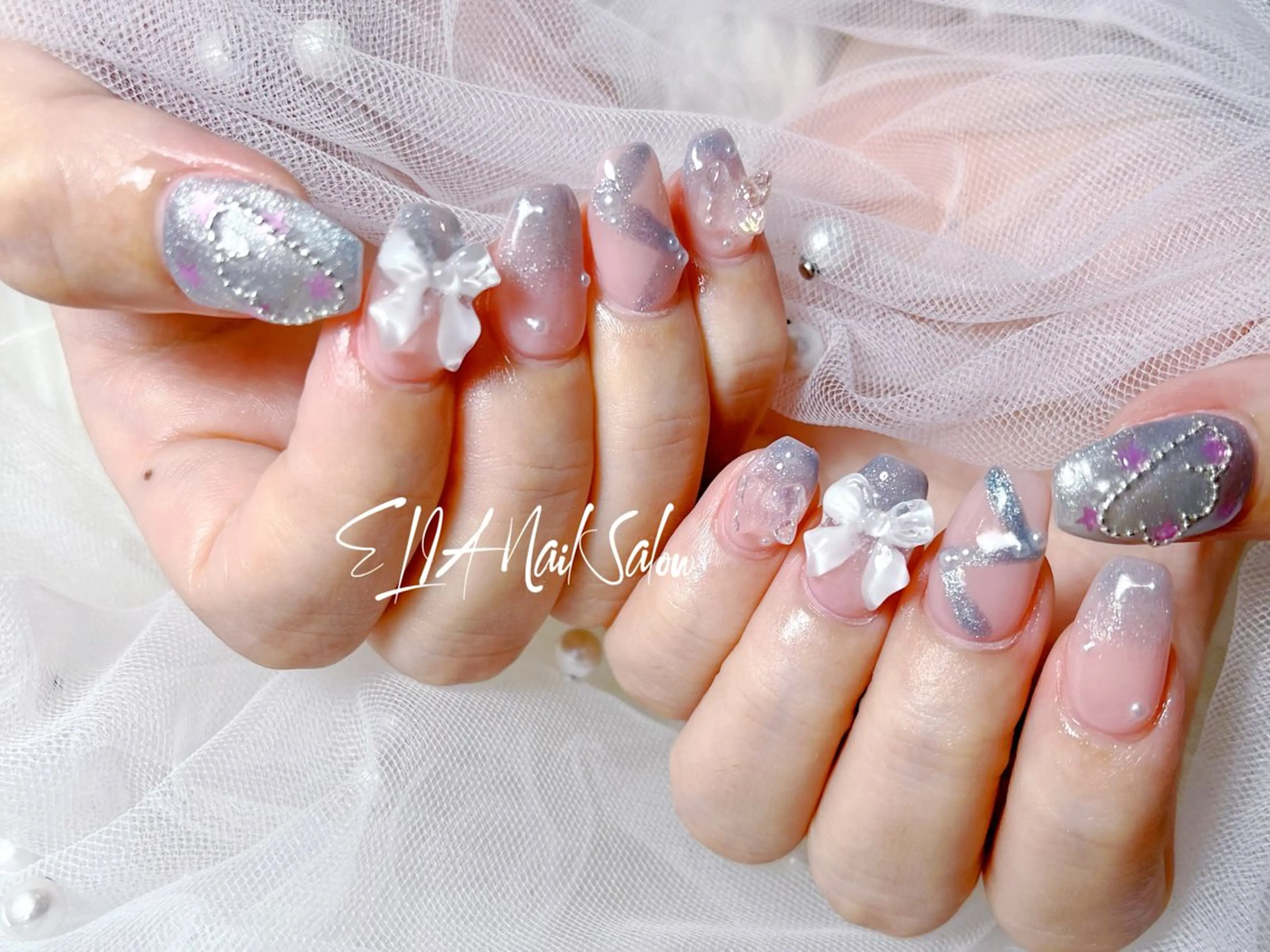 ミディアム ハンドネイル ELIA【エリア】 nailsalonのネイルデザイン