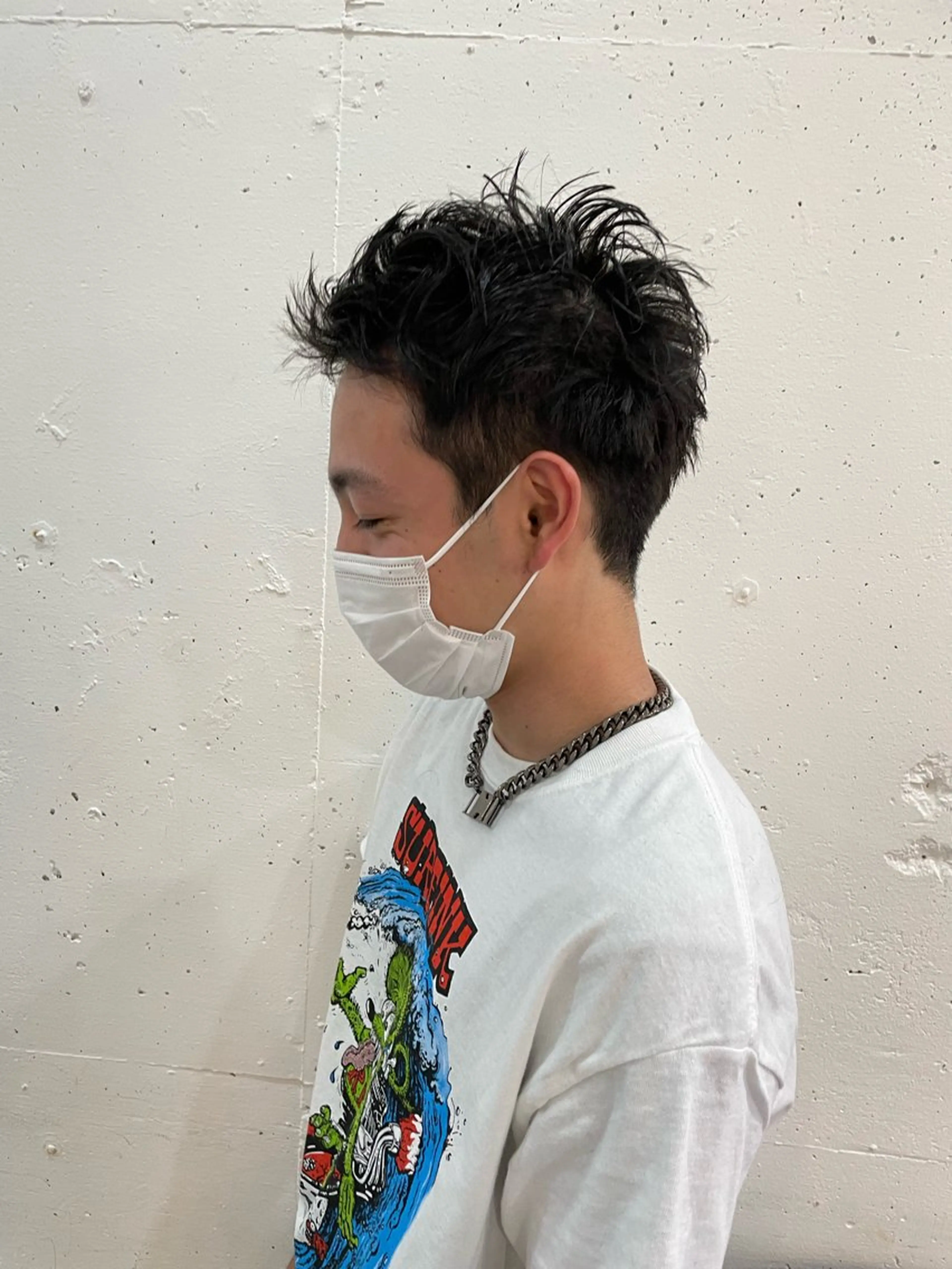 ショート メンズ ハル🫧エクステ難波 韓国ヘア髪質改善のヘアスタイル