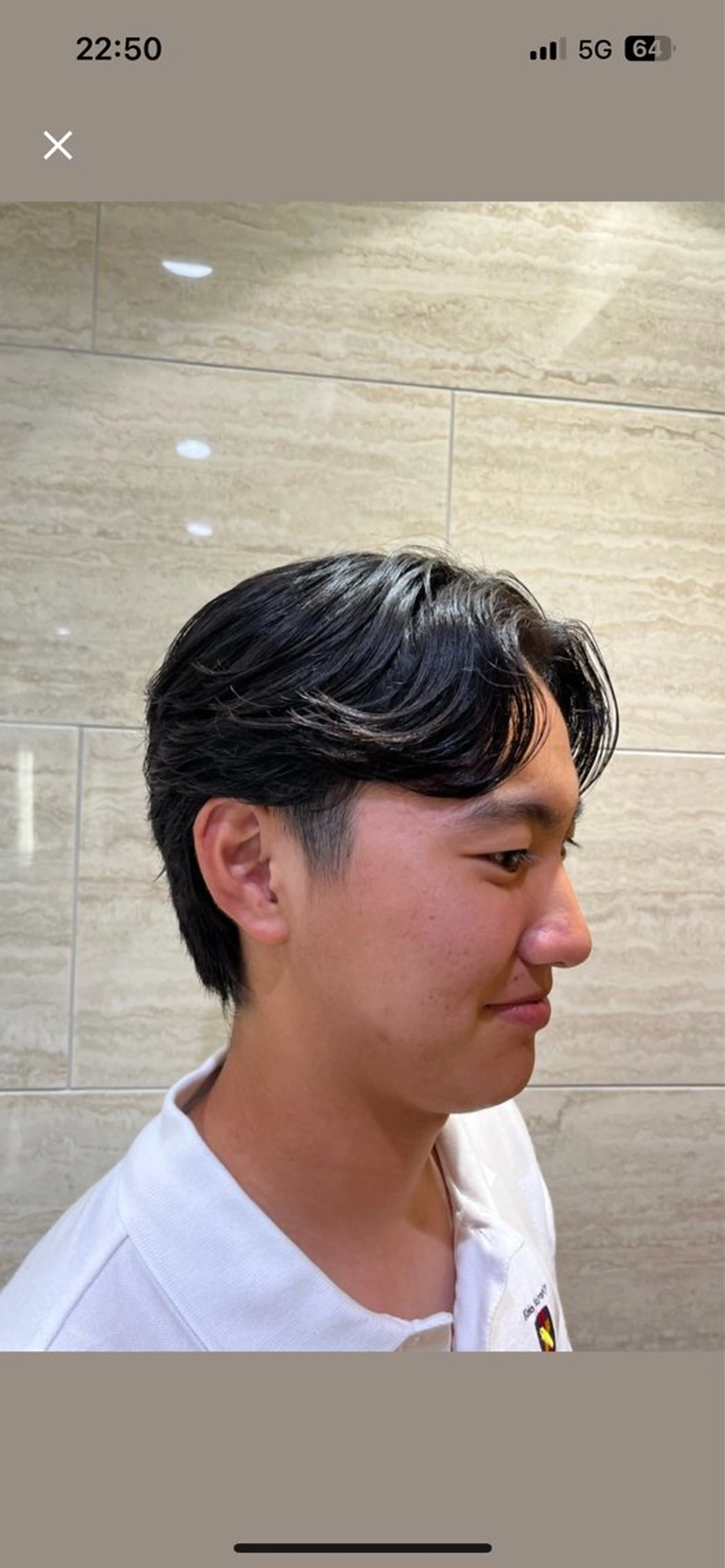 ショート メンズ センターパート 河崎 祐矢のヘアスタイル