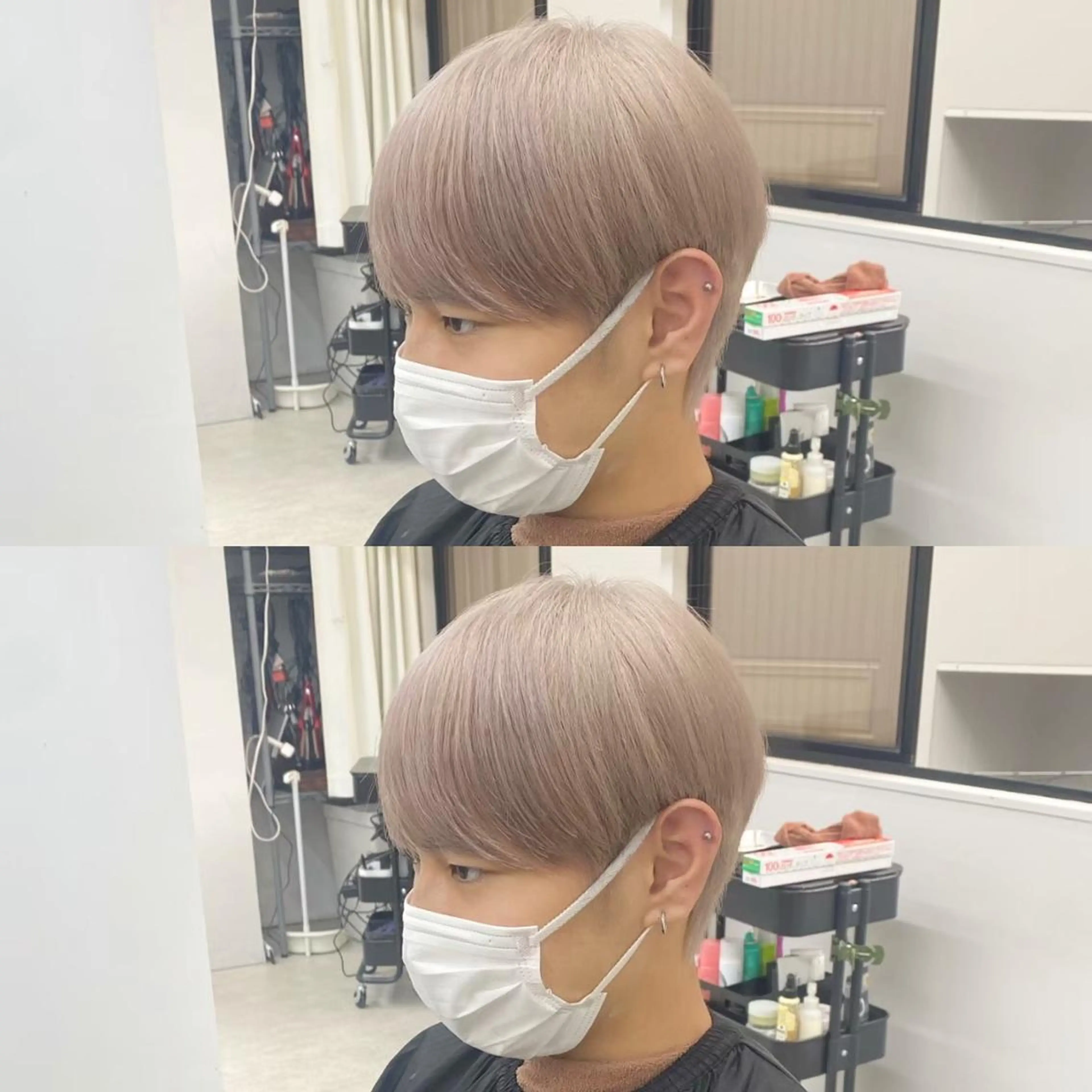 ショート アイブロウ マツエク・マツパ ネイル キッズ パーマ ヘアアレンジ メンズ カラー メンズバレイヤージュ メンズブリーチ フェードカット メンズハイライト メンズハイトーン 髪質改善🇰🇷 レイヤーカット/梅田のヘアスタイル