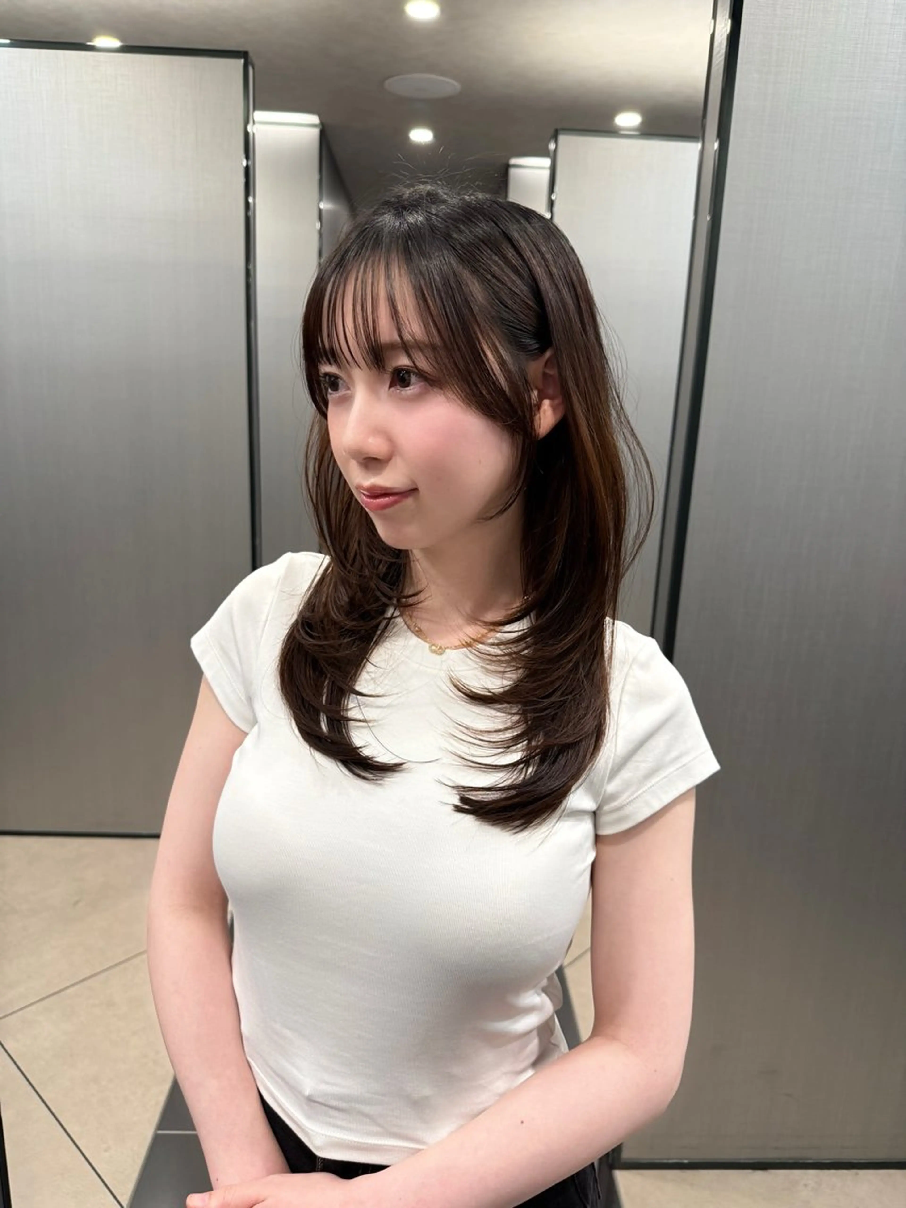 ロング レイヤーカット 松尾 祐輝のヘアスタイル