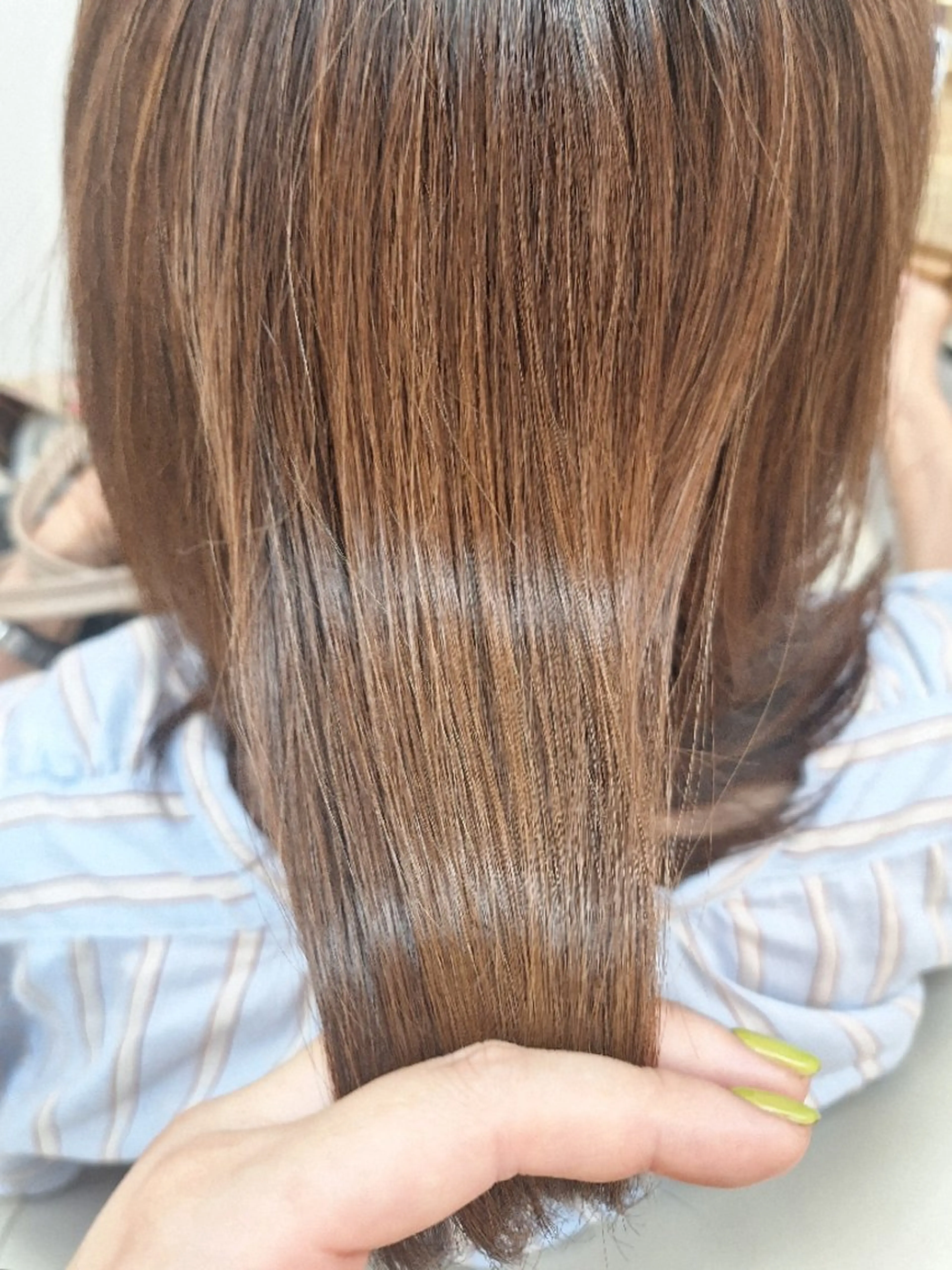 ミディアム カラー 髪質改善 トリートメント yolo.所属・夜特化型ヘアサロン 𓃱yolo.タナベのヘアスタイル