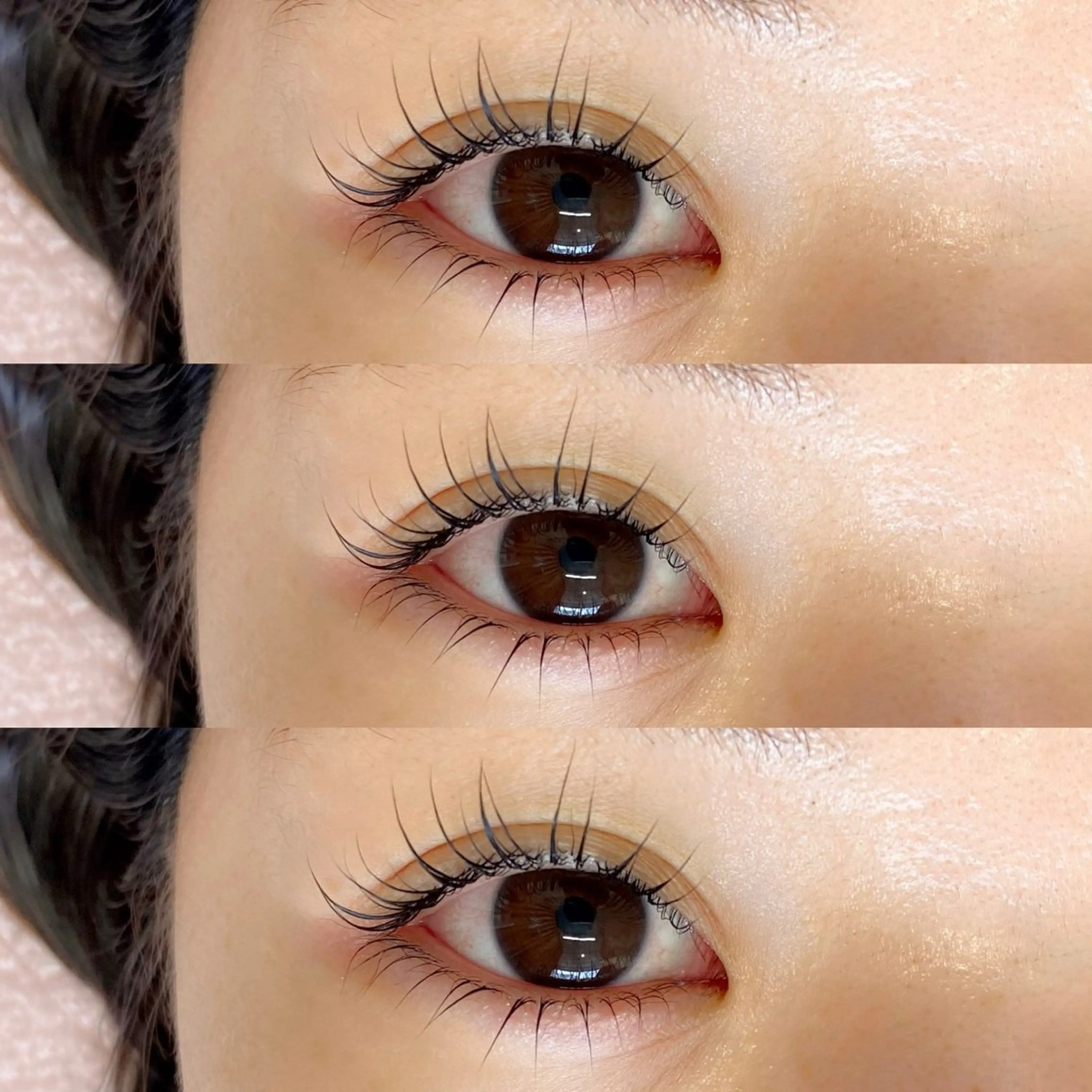 マツエク・マツパ 束感まつ毛 ナチュラル 下まつげエクステ 一重×まつ毛パーマ マツパ meg .のマツエク・マツパデザイン