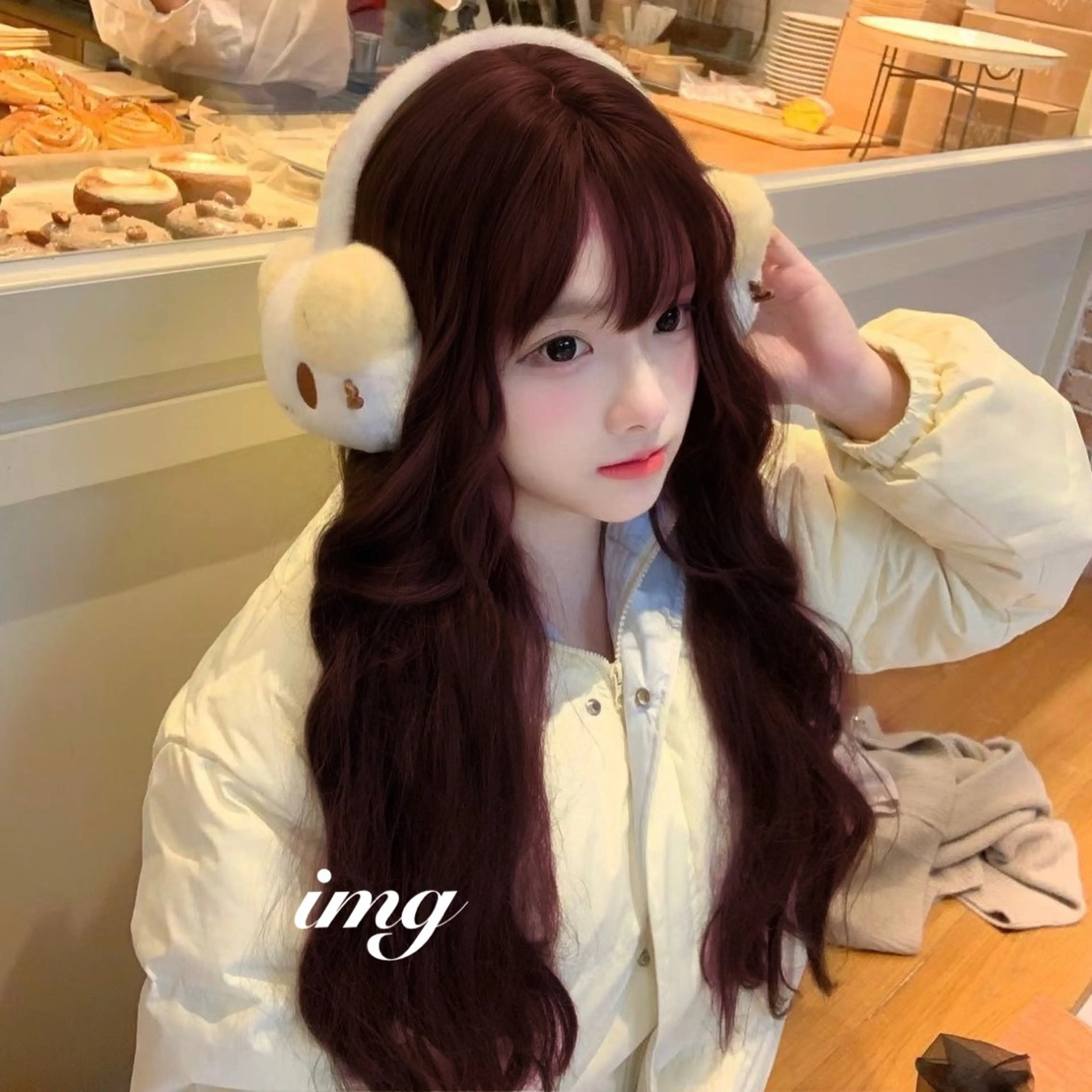 ロング カラー ヘアカラー トリートメント 女の子が好きな色 モテ暖色🎀🪽のヘアスタイル