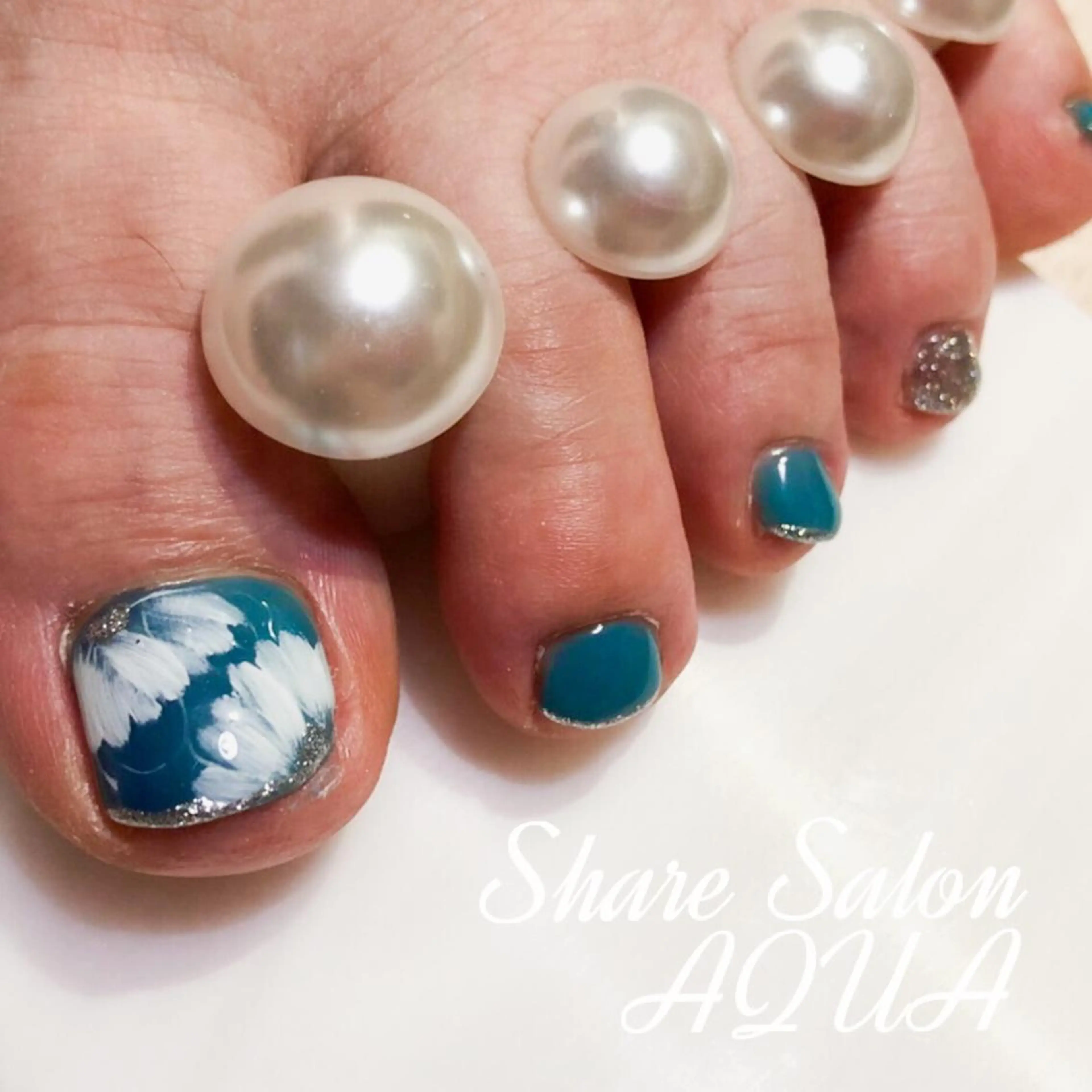 ネイル フットネイル Share Salon AQUA所属・n. ayakaのネイルデザイン