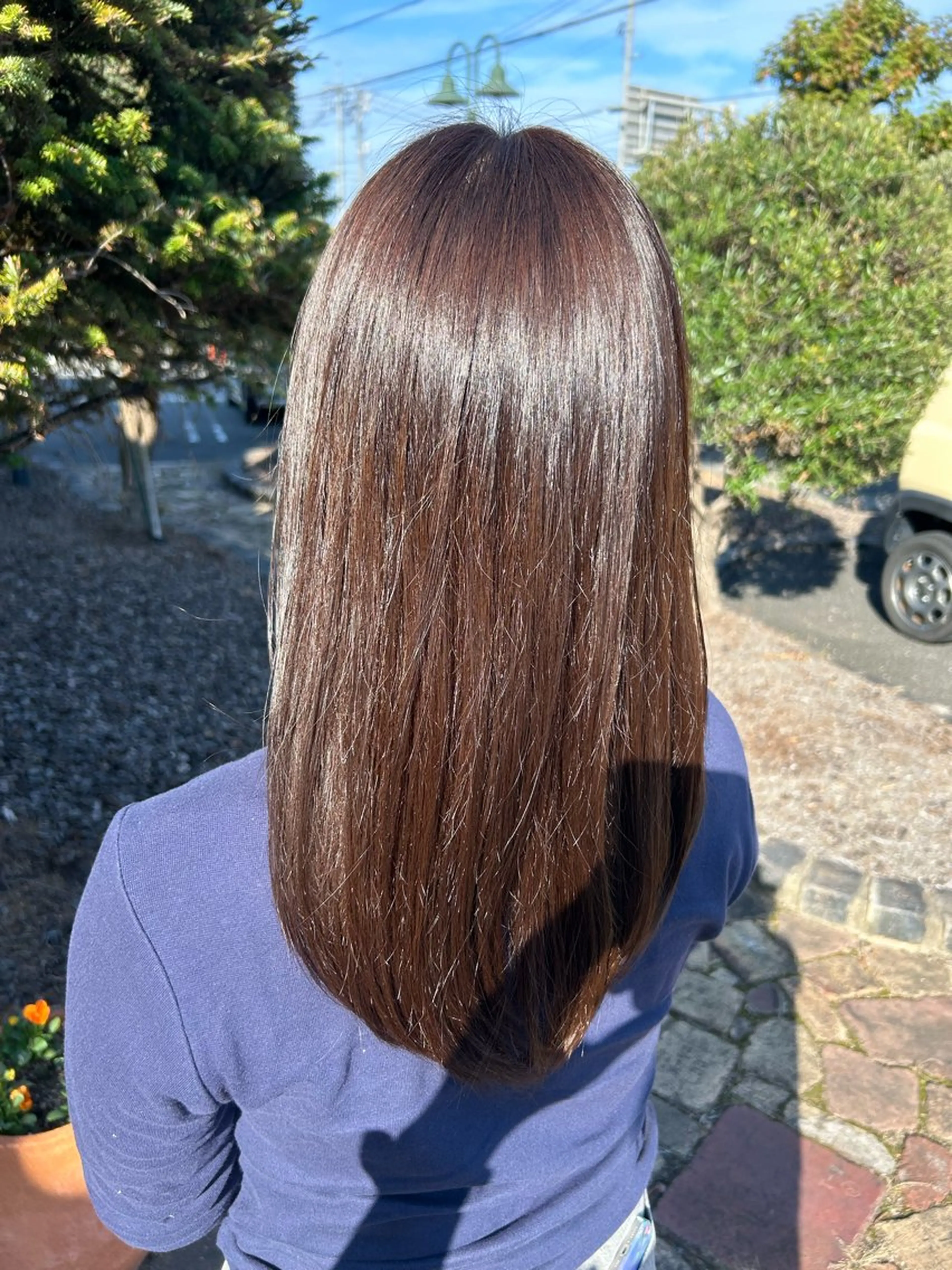 ロング カット ヘアカラー ヘアルームflat・ Rena🌼ྀིのヘアスタイル