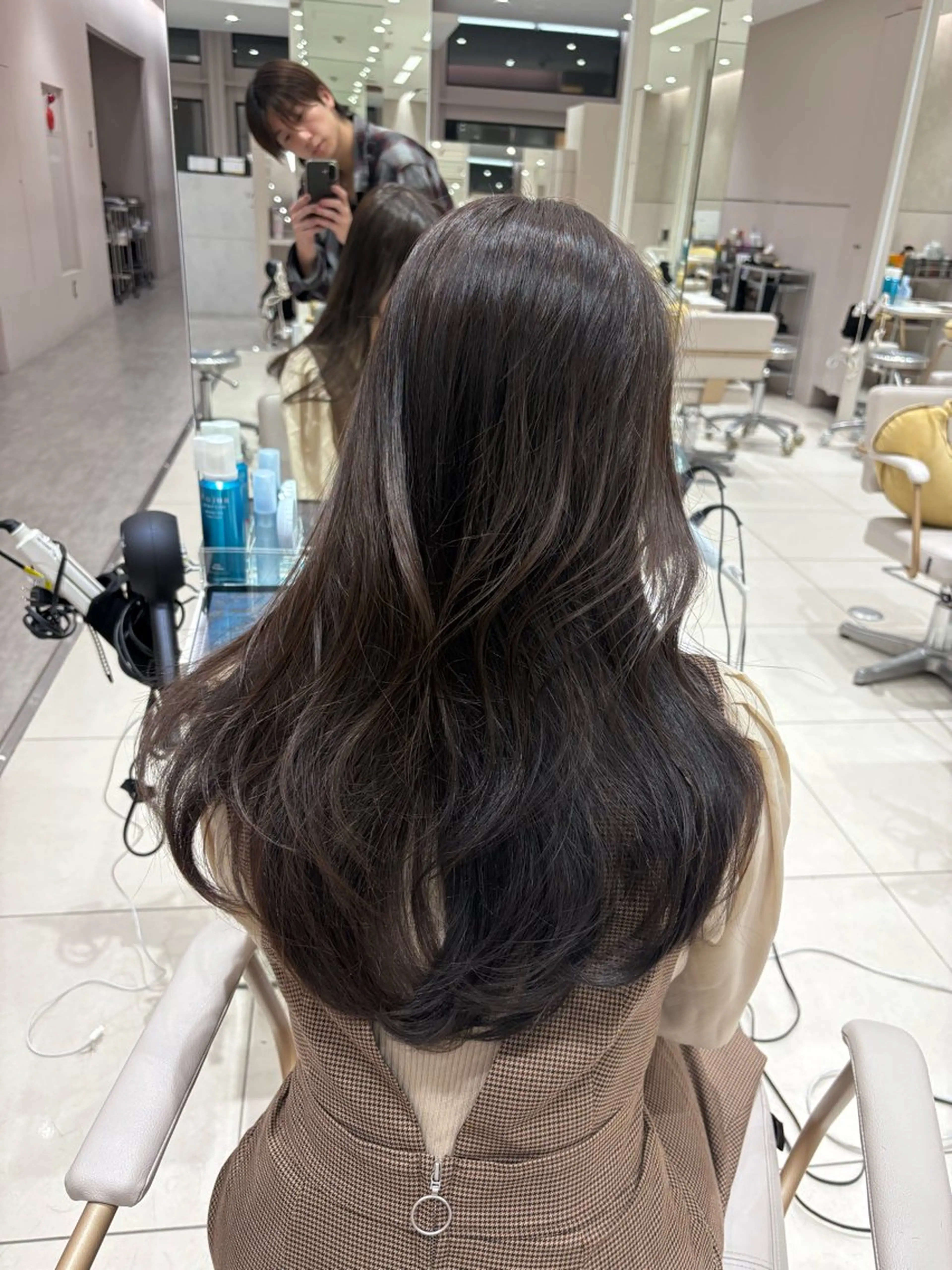 ロング カット ヘアカラー トリートメント 透明感カラー/似合わ せ前髪/柴田礼空のヘアスタイル