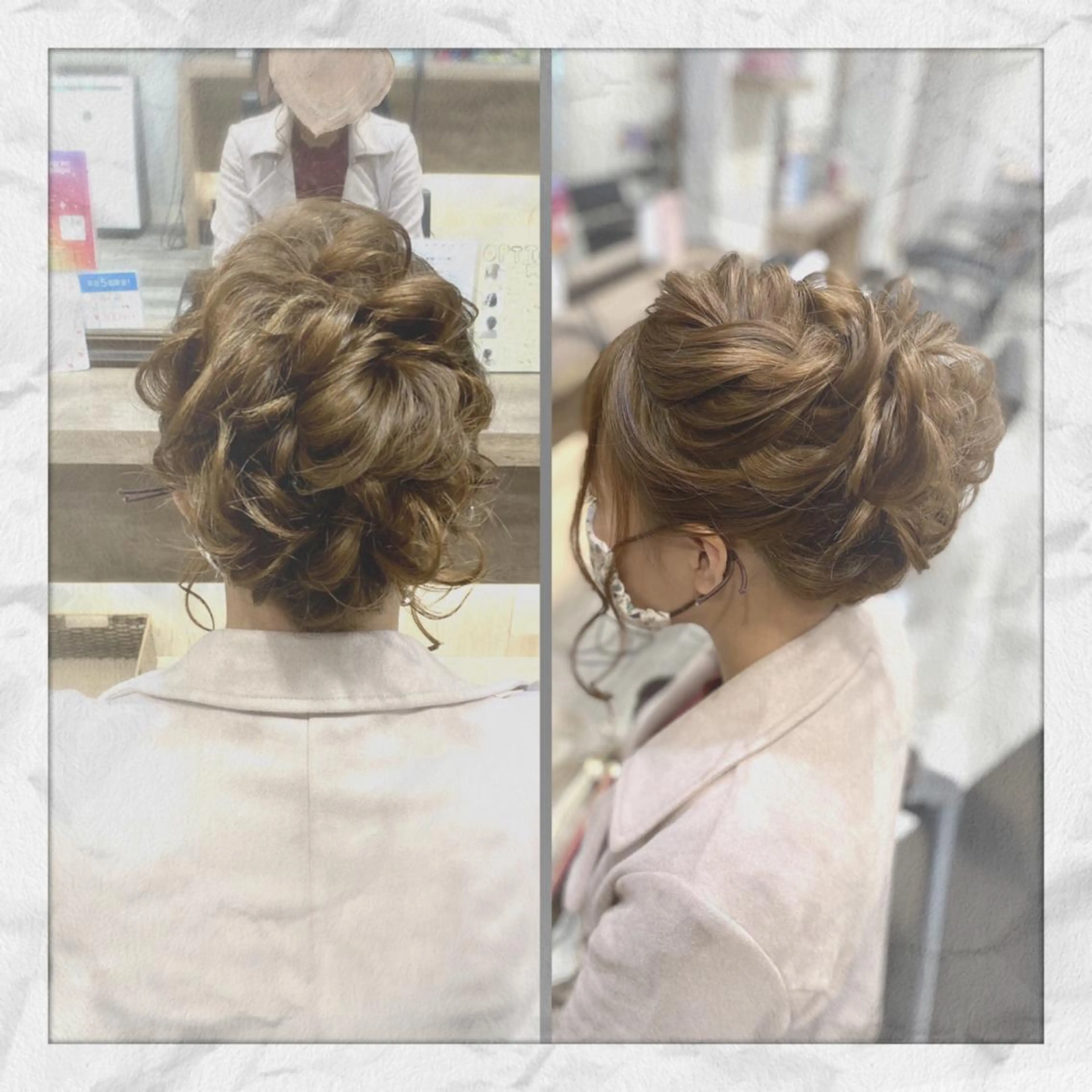 セミロング ヘアアレンジ ヘアセット ヘアセット/着付け 𓇼 松本 夏美𓇼のヘアスタイル