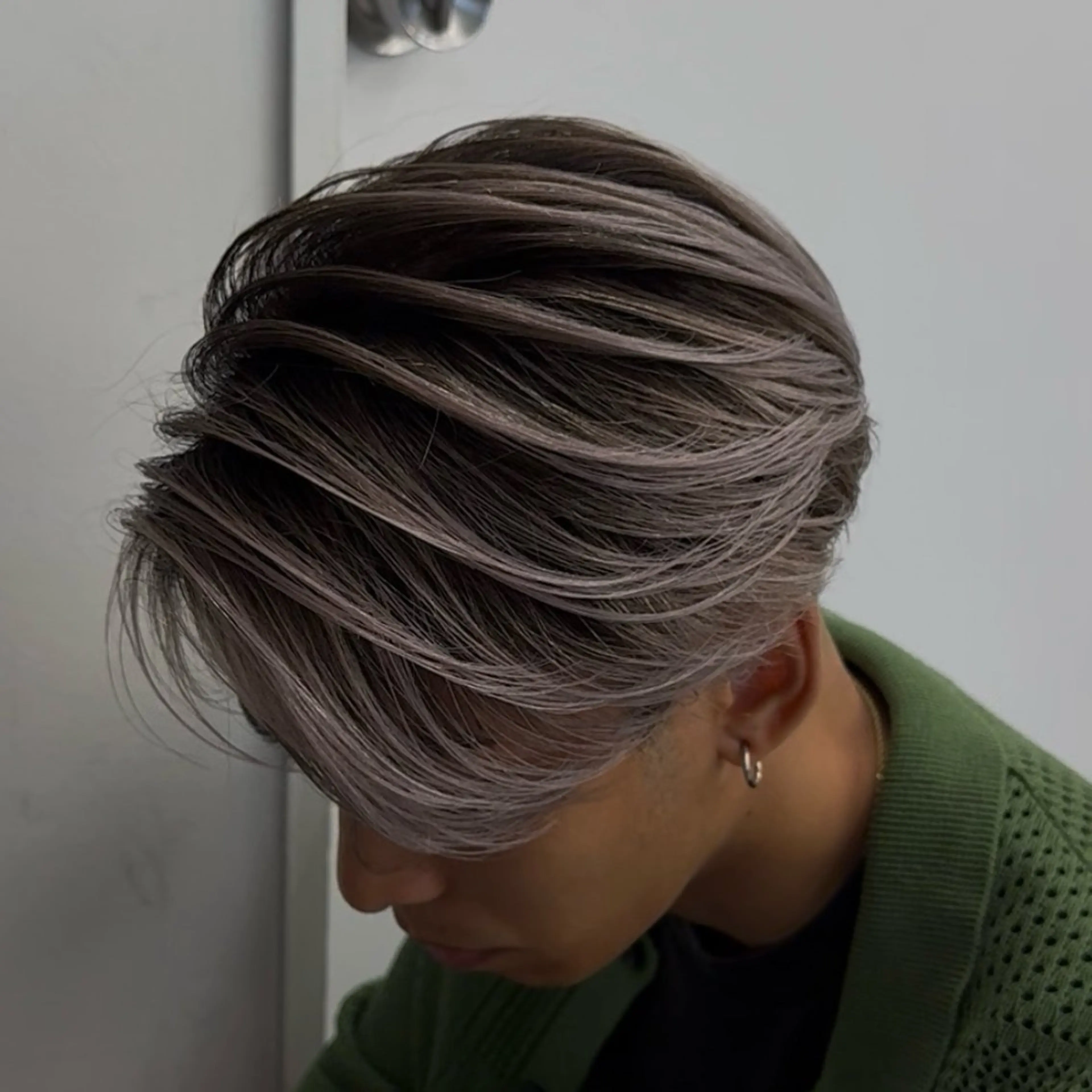 ミディアム カラー パーマ ヘアアレンジ メンズ メンズバレイヤージュ 🌫デザインカラーのヘアスタイル