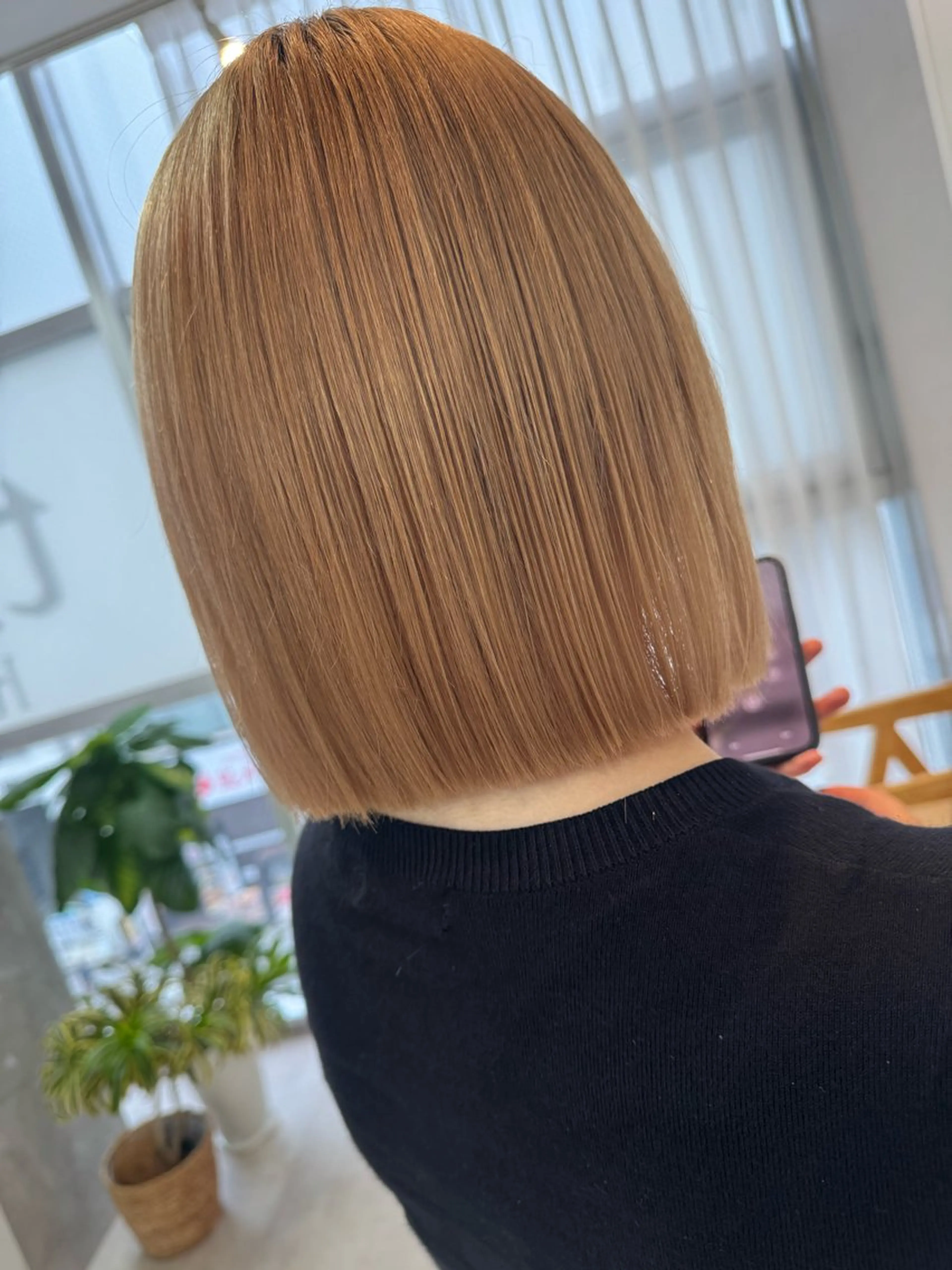 ショート 切りっぱなしボブ ボブ 👾メンズカット 近藤あやか👾のヘアスタイル