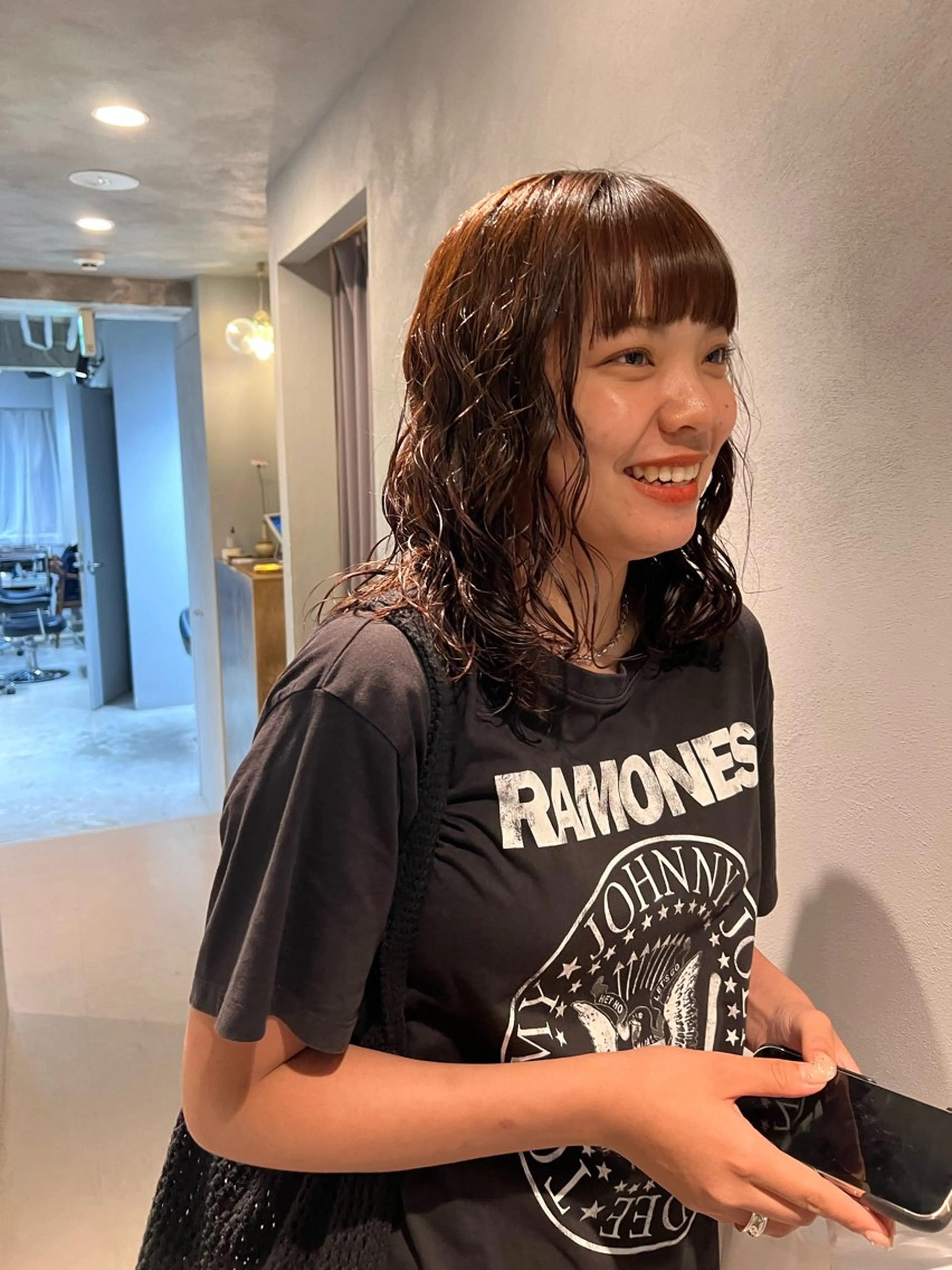 ミディアム ミディアムパーマ カット ヘアカラー パーマ トリートメント デジタルパーマ /神野楓のヘアスタイル