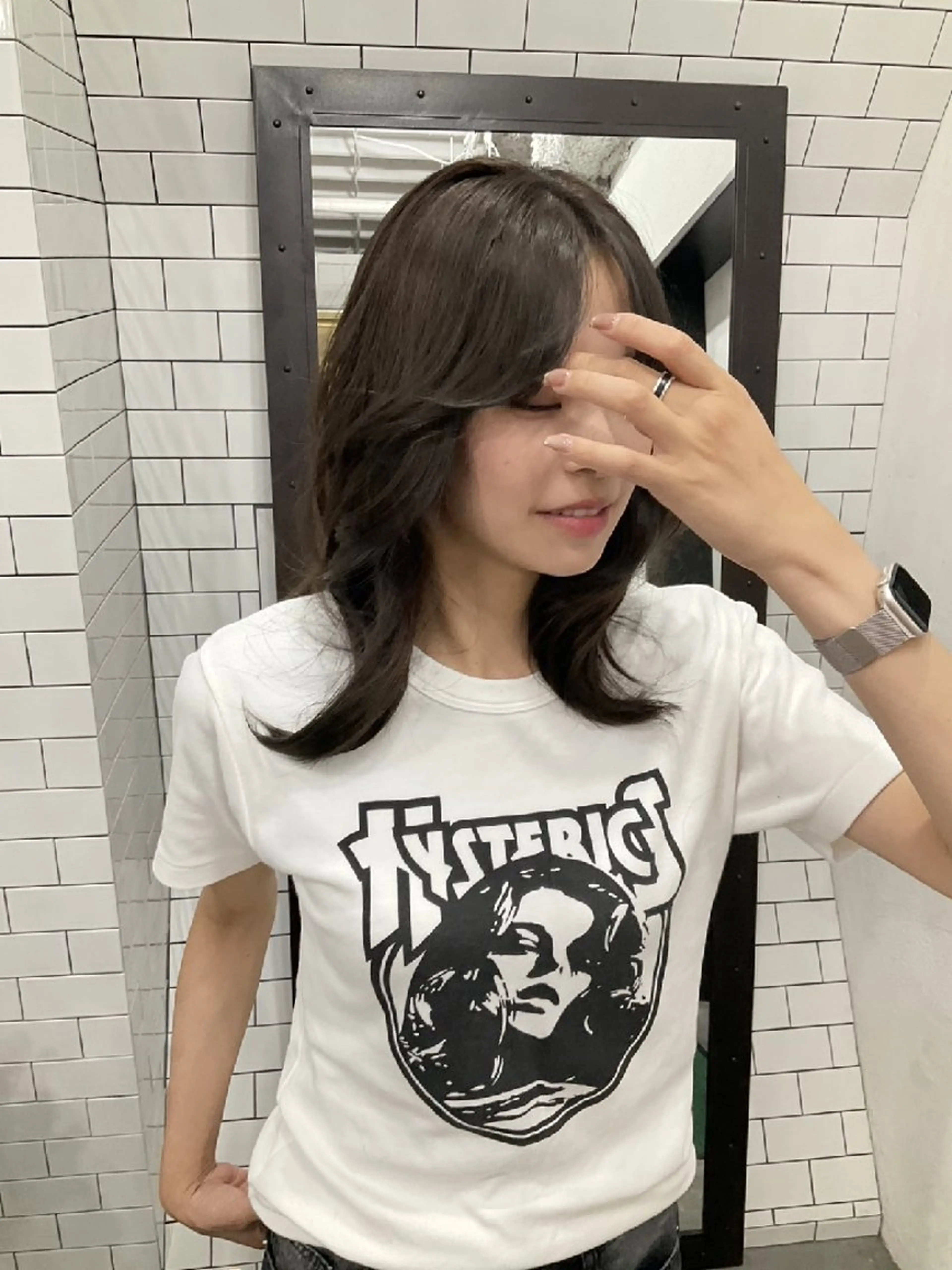 ミディアム ミディアムレイヤー 顔周りカット レイヤーカット 小顔カット 紙屋町　legare 🌈山村　麻美　のヘアスタイル