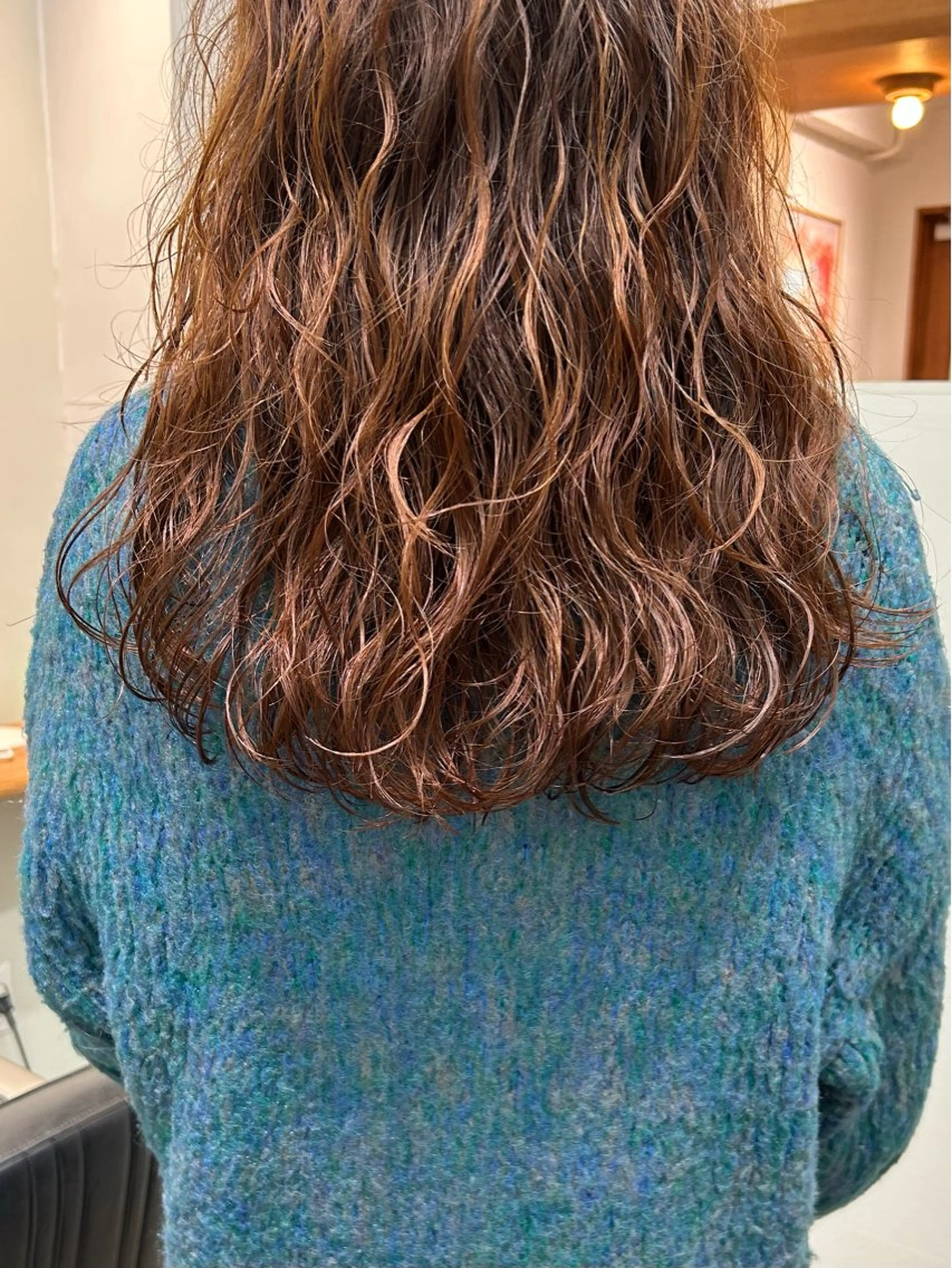 ロング パーマ カット パーマ 綾/ベージュカラー /パーマ🩰のヘアスタイル