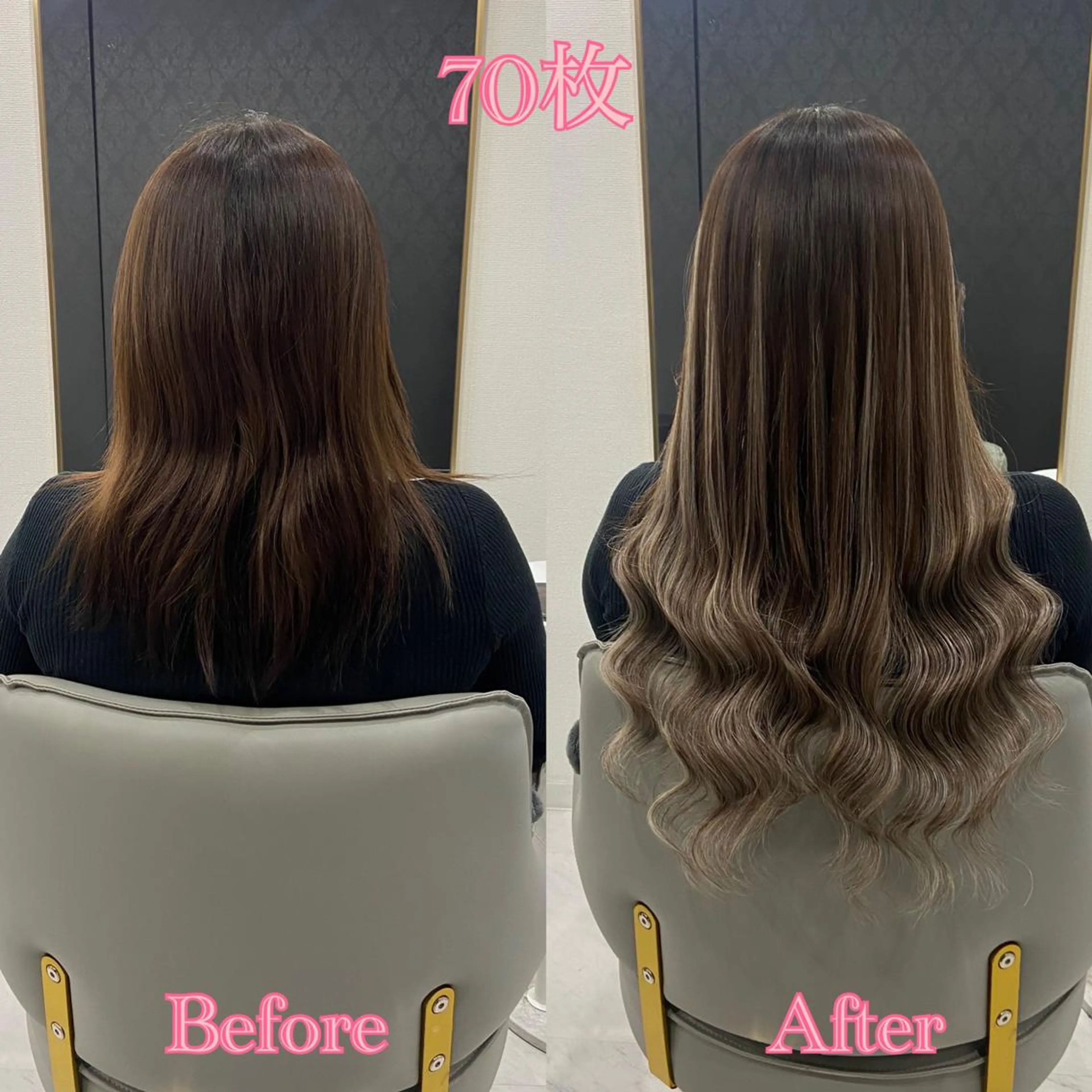ショート シールエクステ エクステ エクステ シールエクステ ♡SAORI♡のヘアスタイル